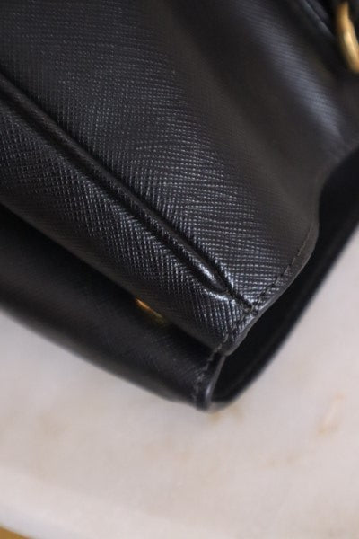 Prada Black Top Handle Bag-handbag-Prada-The Closet Egypt