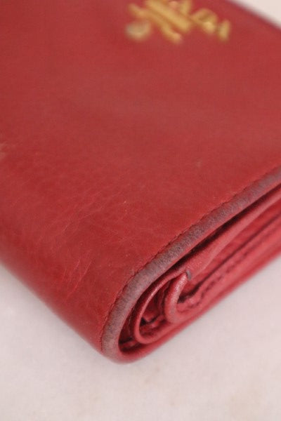 Prada Red Small Wallet-wallet-Prada-The Closet Egypt