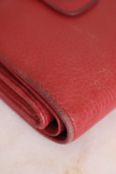 Prada Red Small Wallet-wallet-Prada-The Closet Egypt