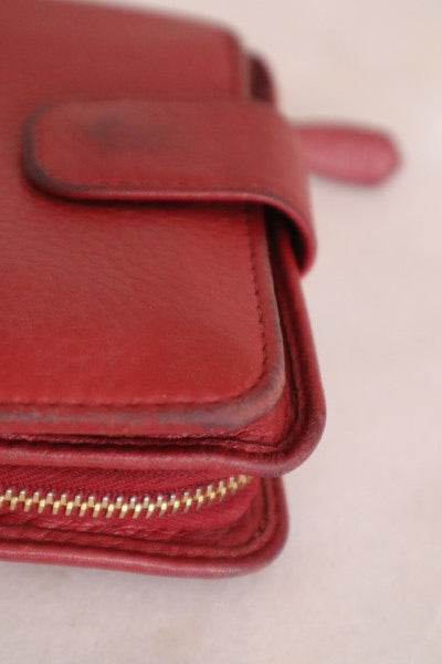 Prada Red Small Wallet-wallet-Prada-The Closet Egypt