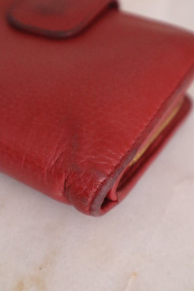 Prada Red Small Wallet-wallet-Prada-The Closet Egypt