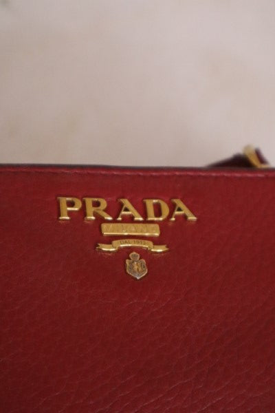 Prada Red Small Wallet-wallet-Prada-The Closet Egypt