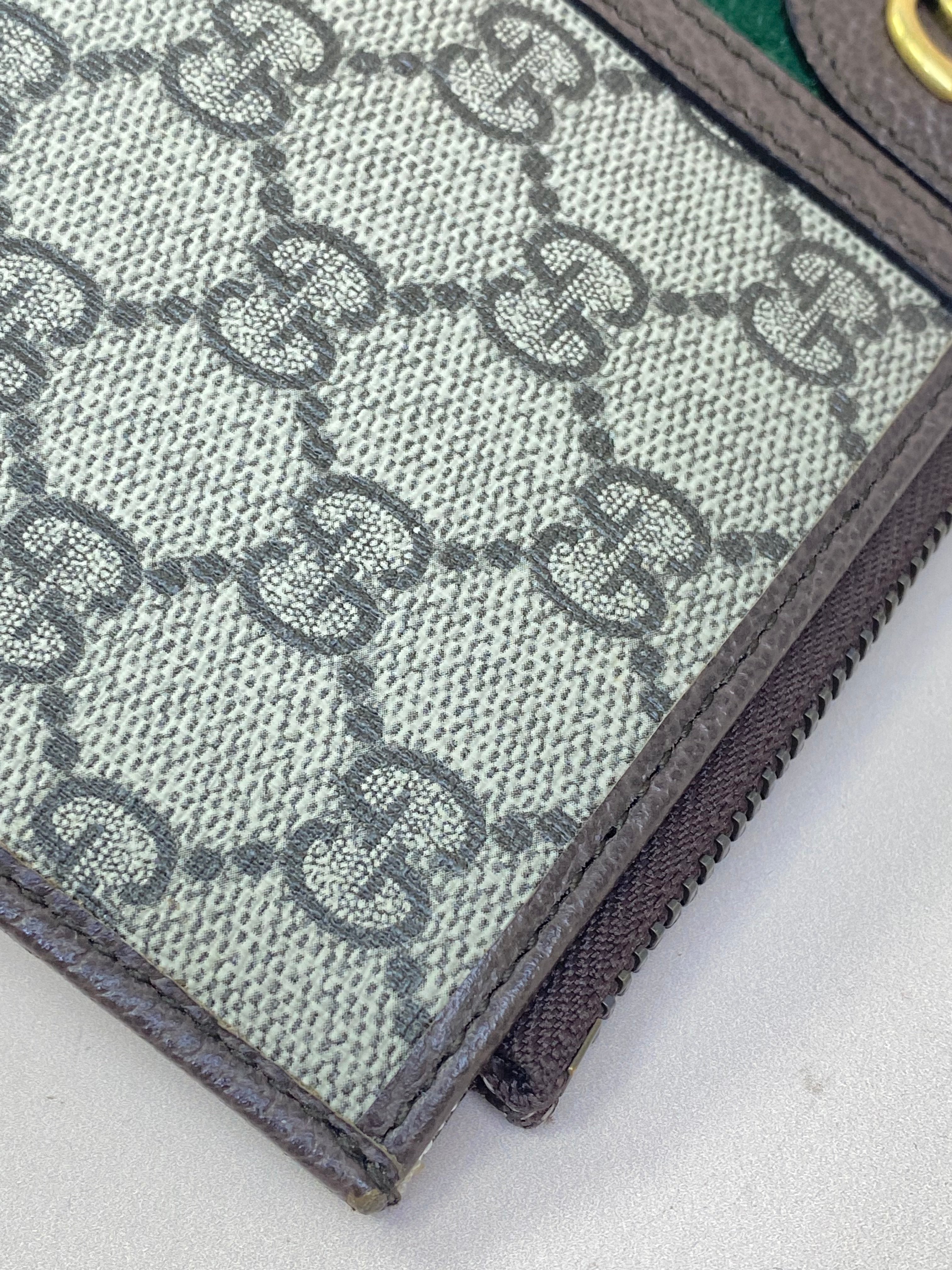 Gucci Ebony GG Supreme Ophidia Clutch