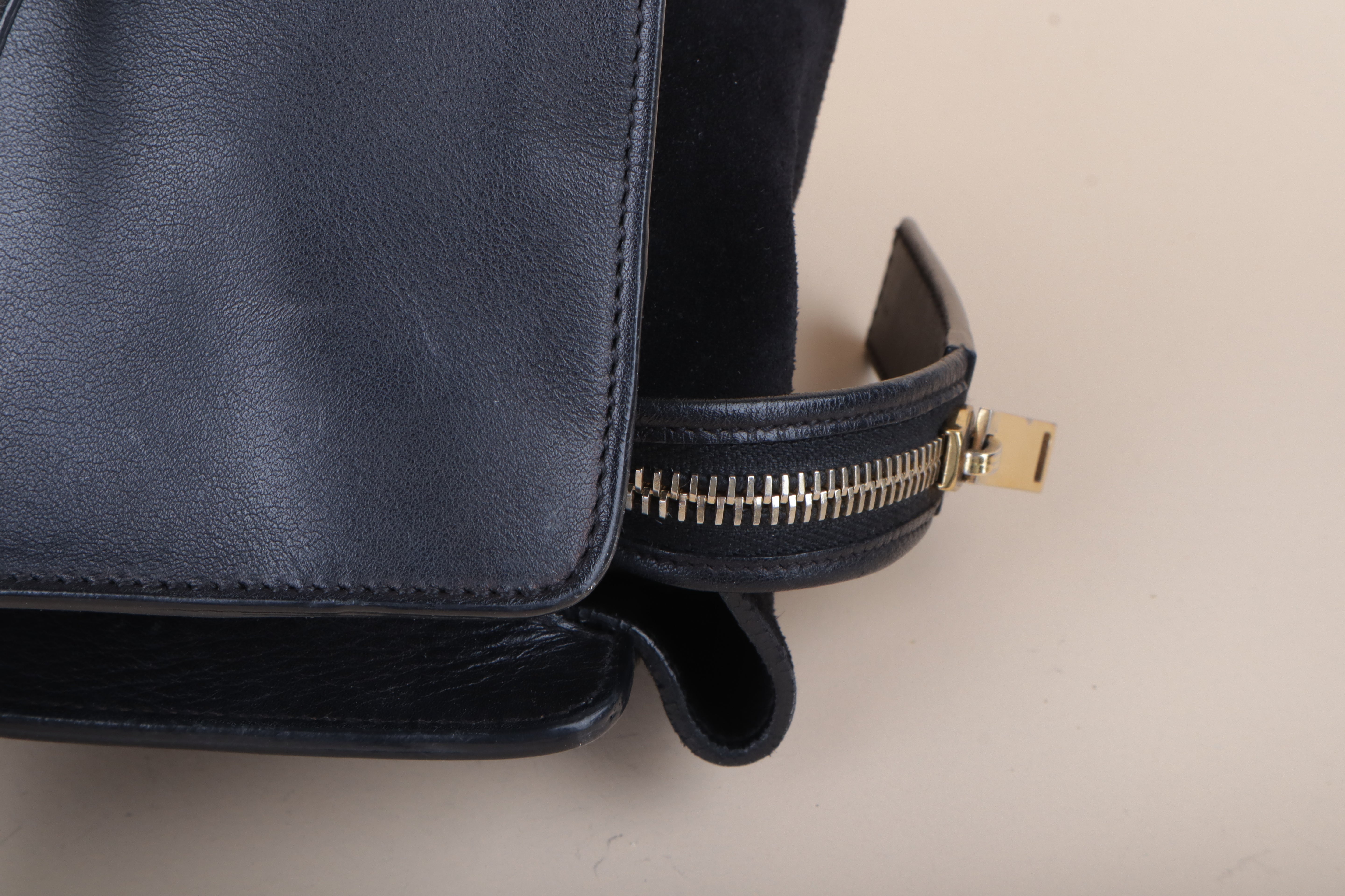 YSL Black Downtown Cabas Small Top Handle Bag