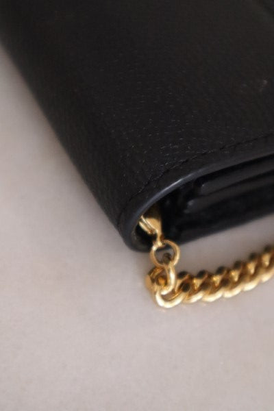 Valentino Black VLogo Woc-Wallet Chain-Valentino-The Closet Egypt