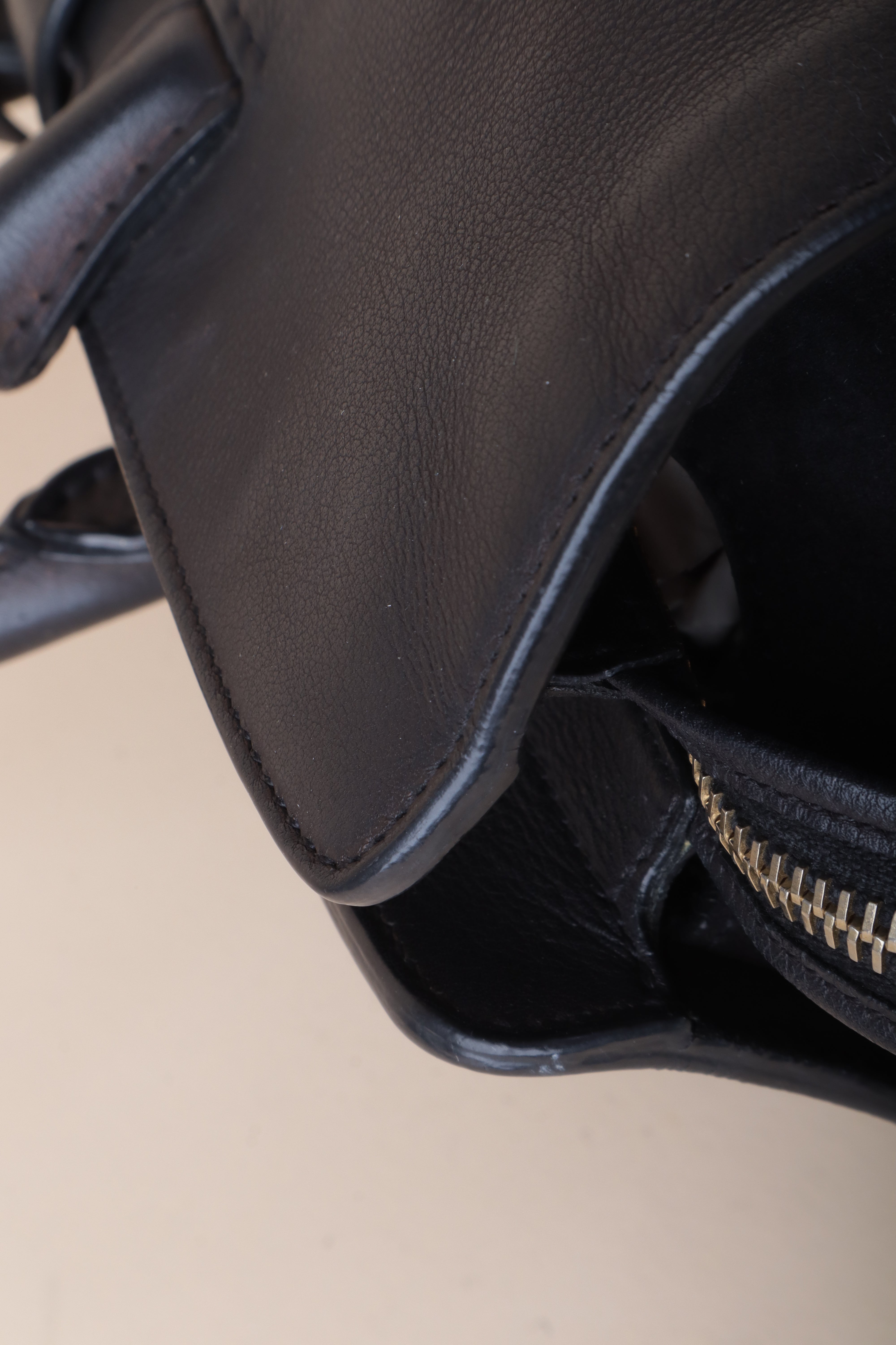 YSL Black Downtown Cabas Small Top Handle Bag