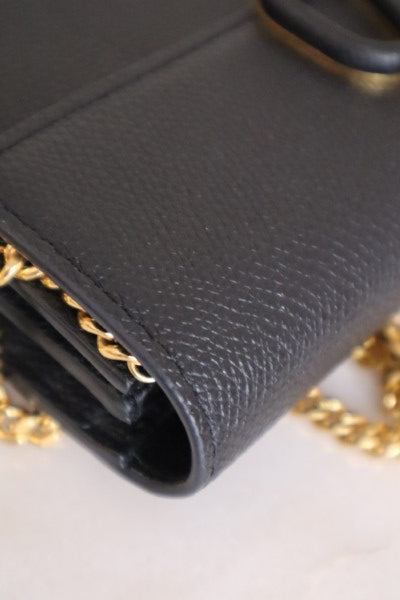 Valentino Black VLogo Woc-Wallet Chain-Valentino-The Closet Egypt