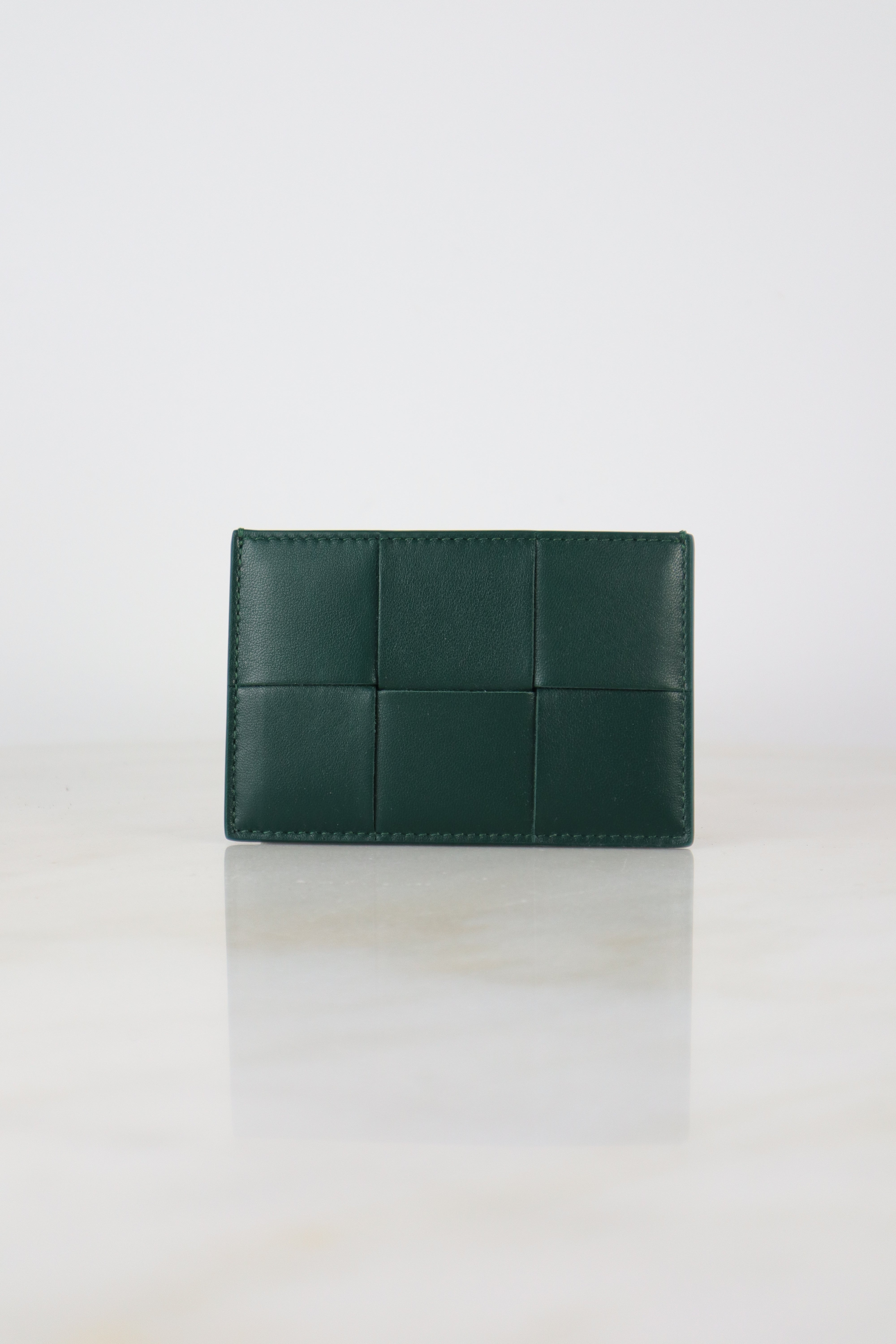 Bottega Veneta Green Cassette Card Holder