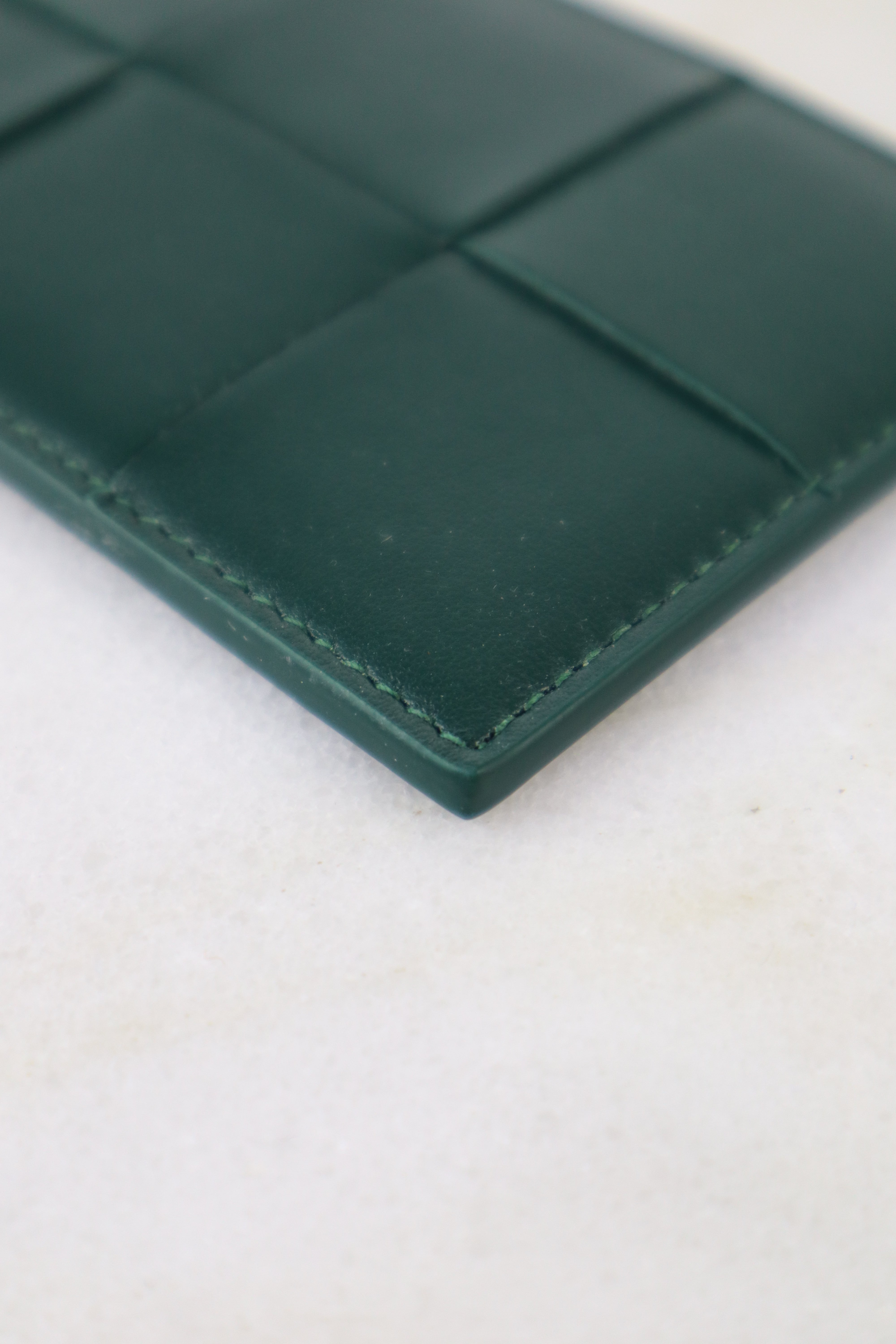 Bottega Veneta Green Cassette Card Holder