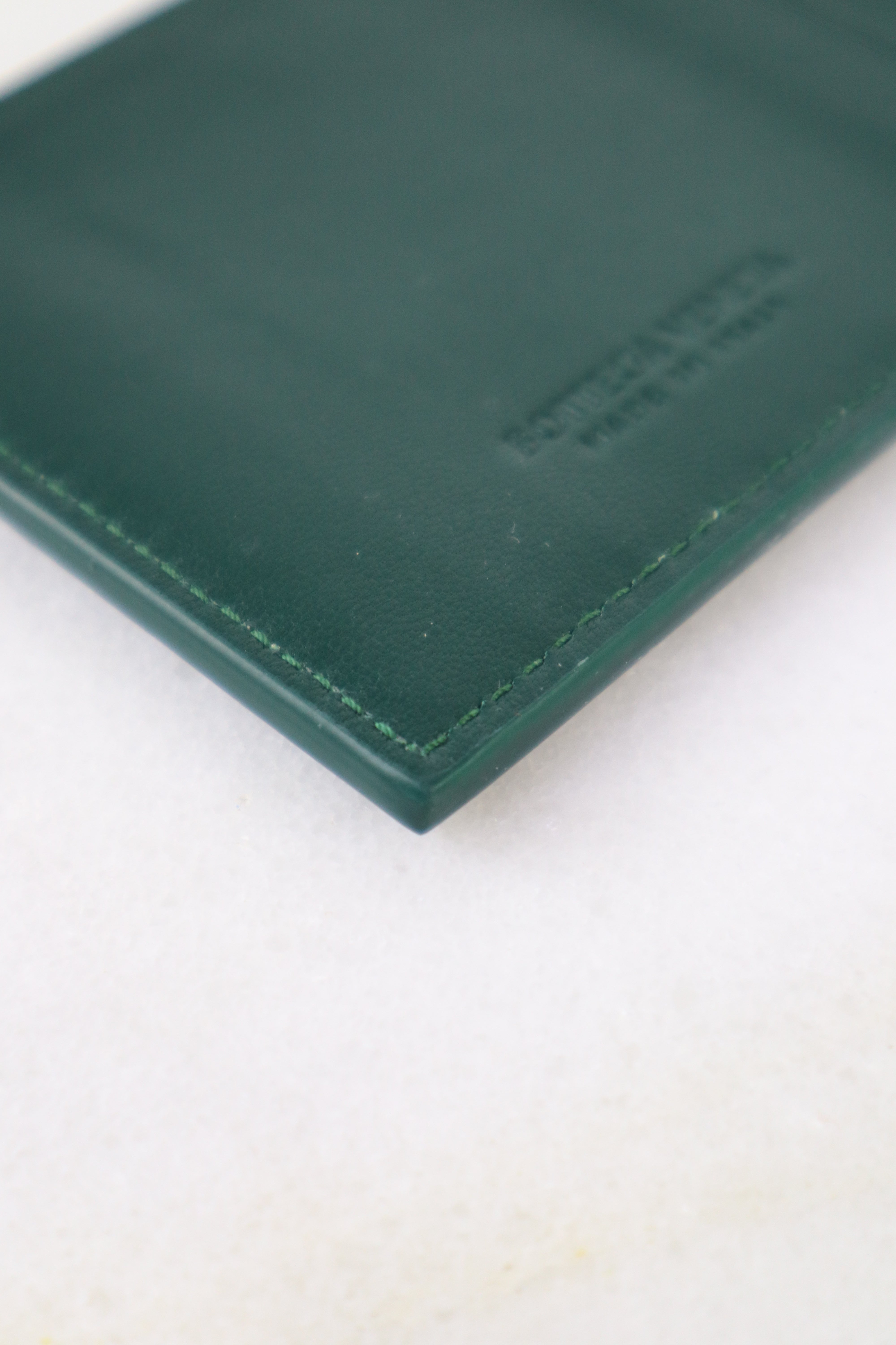 Bottega Veneta Green Cassette Card Holder