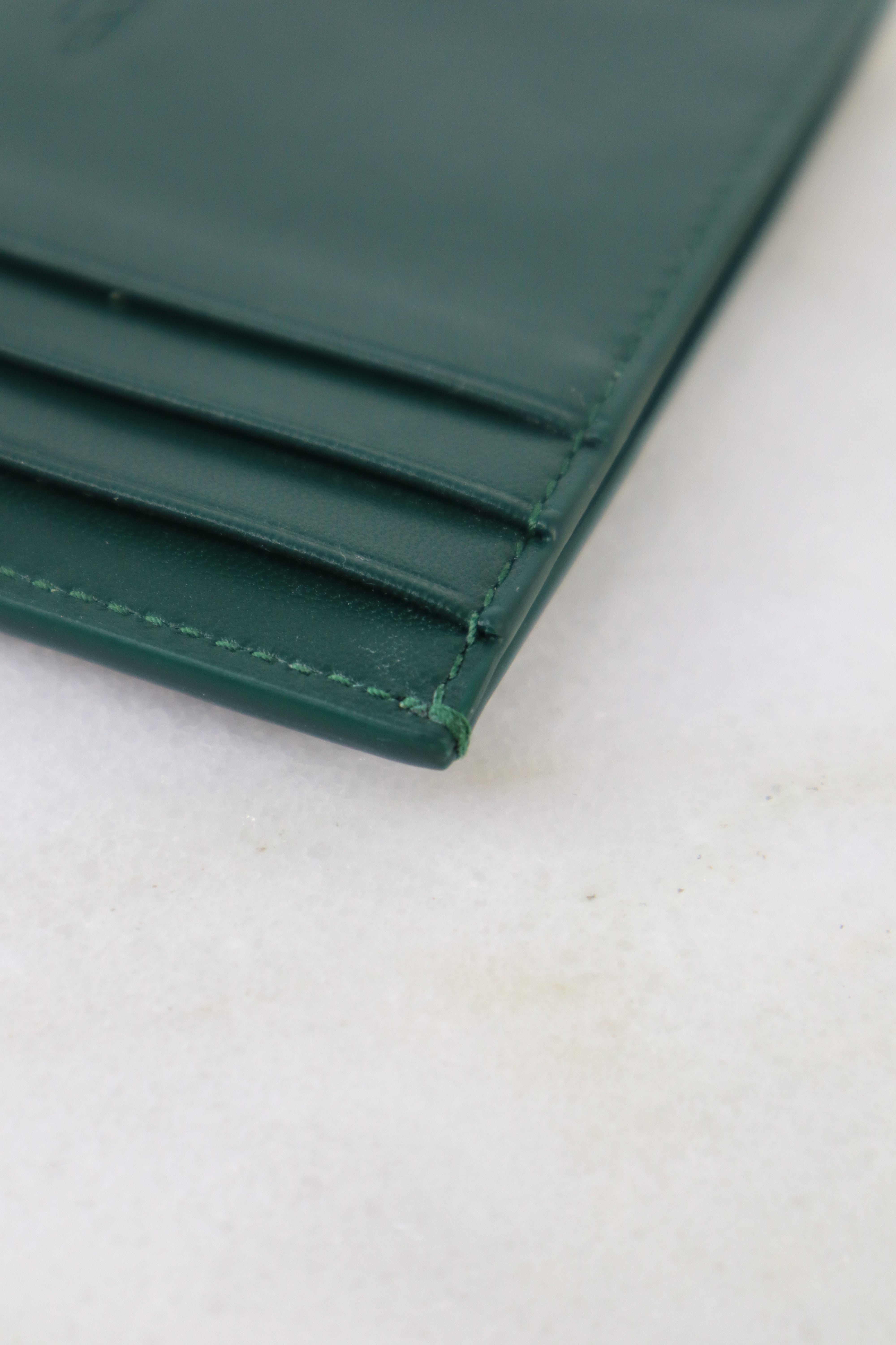 Bottega Veneta Green Cassette Card Holder