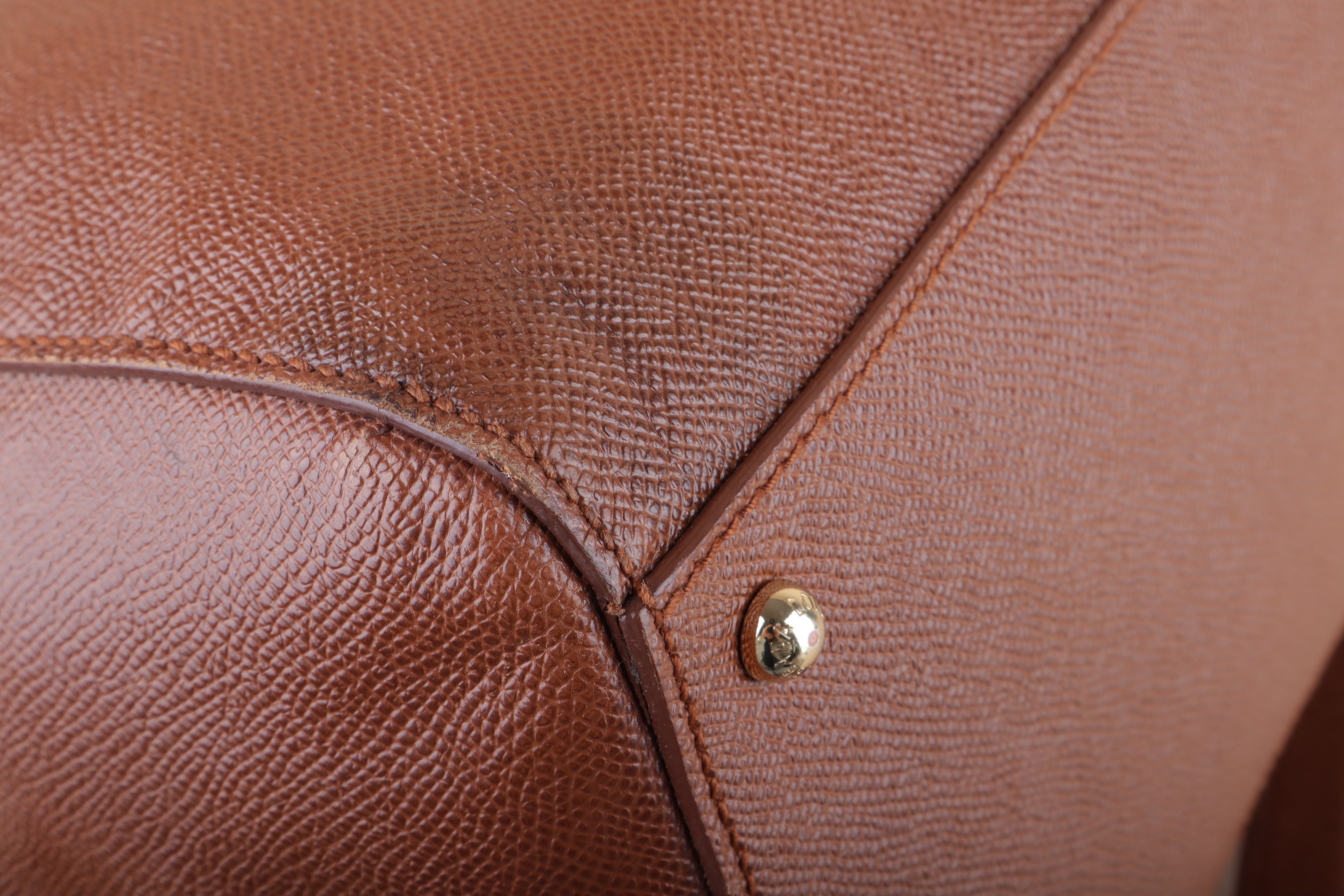 Dolce & Gabbana Camel Miss Sicily Boston Bag