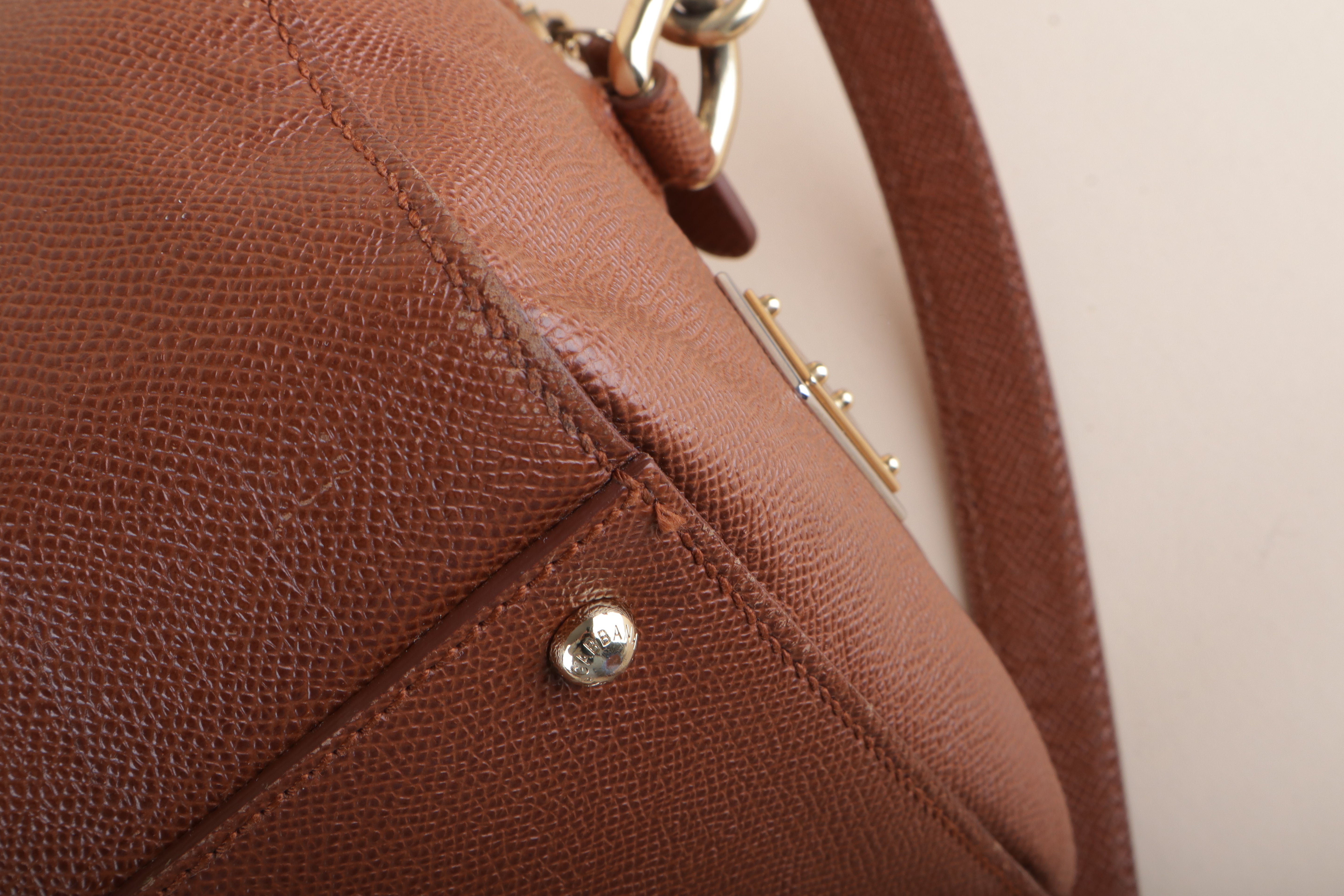 Dolce & Gabbana Camel Miss Sicily Boston Bag