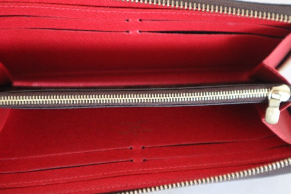 Louis Vuitton Damier Red Clemence Zip Wallet-wallet-Louis Vuitton-The Closet Egypt