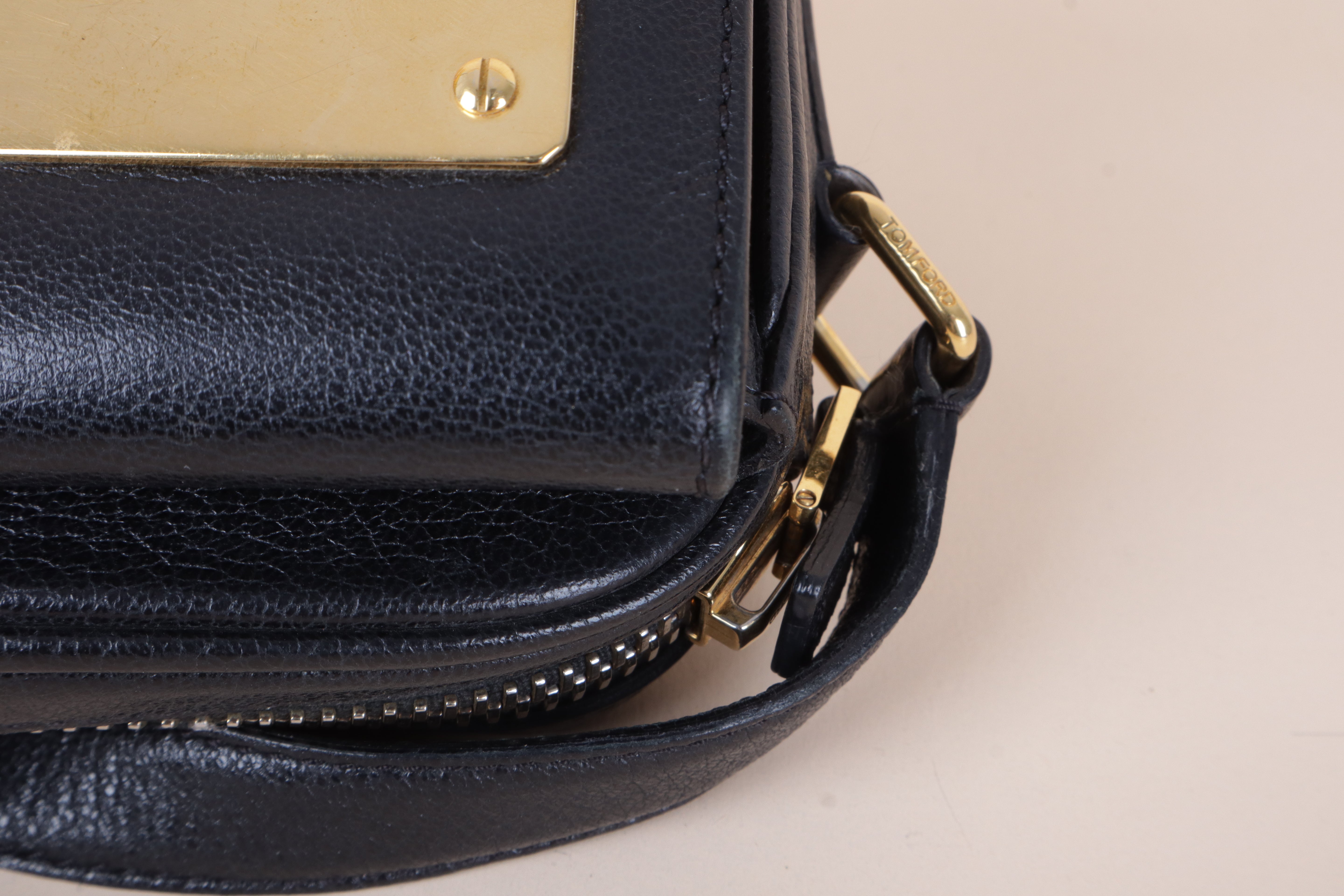 TOM FORD Black Natalia Medium Flap Bag