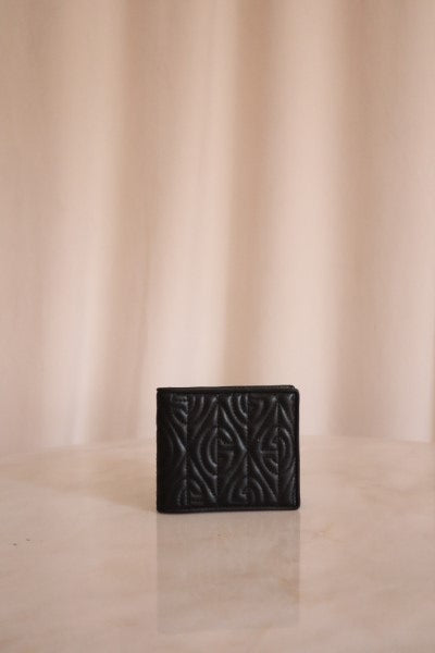 Gucci Black Rhombus Quilted Wallet-wallet-Gucci-The Closet Egypt
