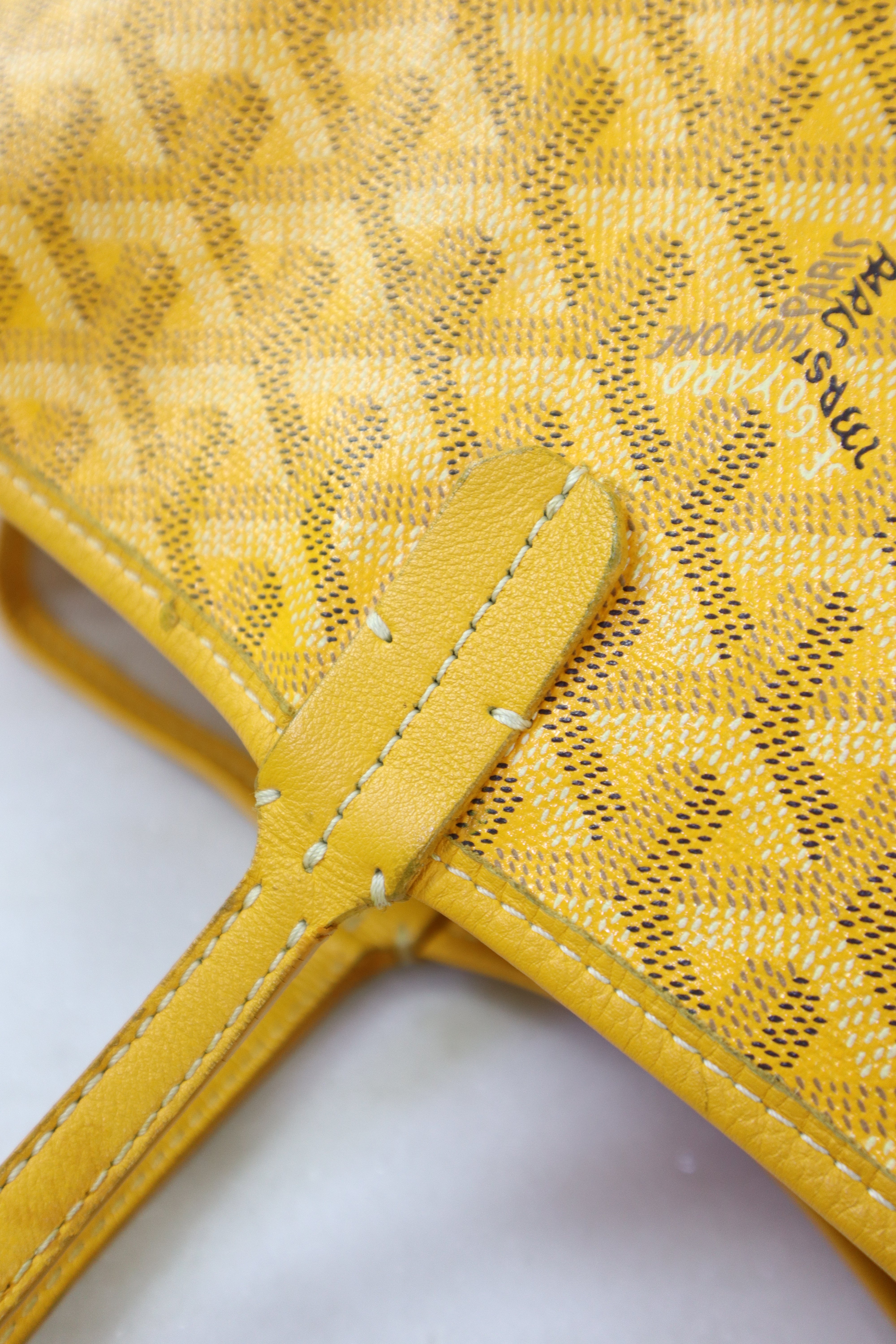 Goyard Yellow Saint Louis GM Bag W/ Pouch