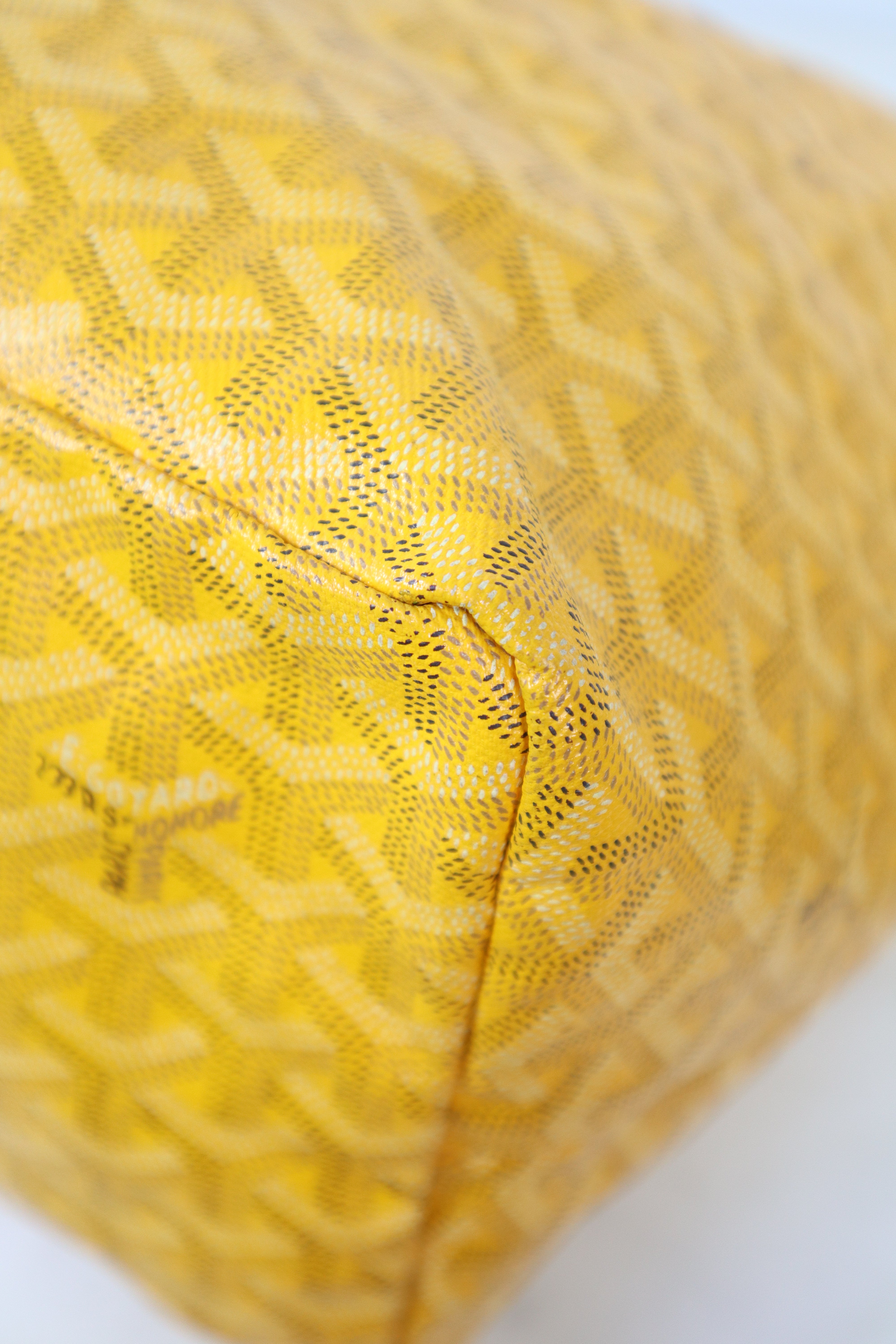 Goyard Yellow Saint Louis GM Bag W/ Pouch