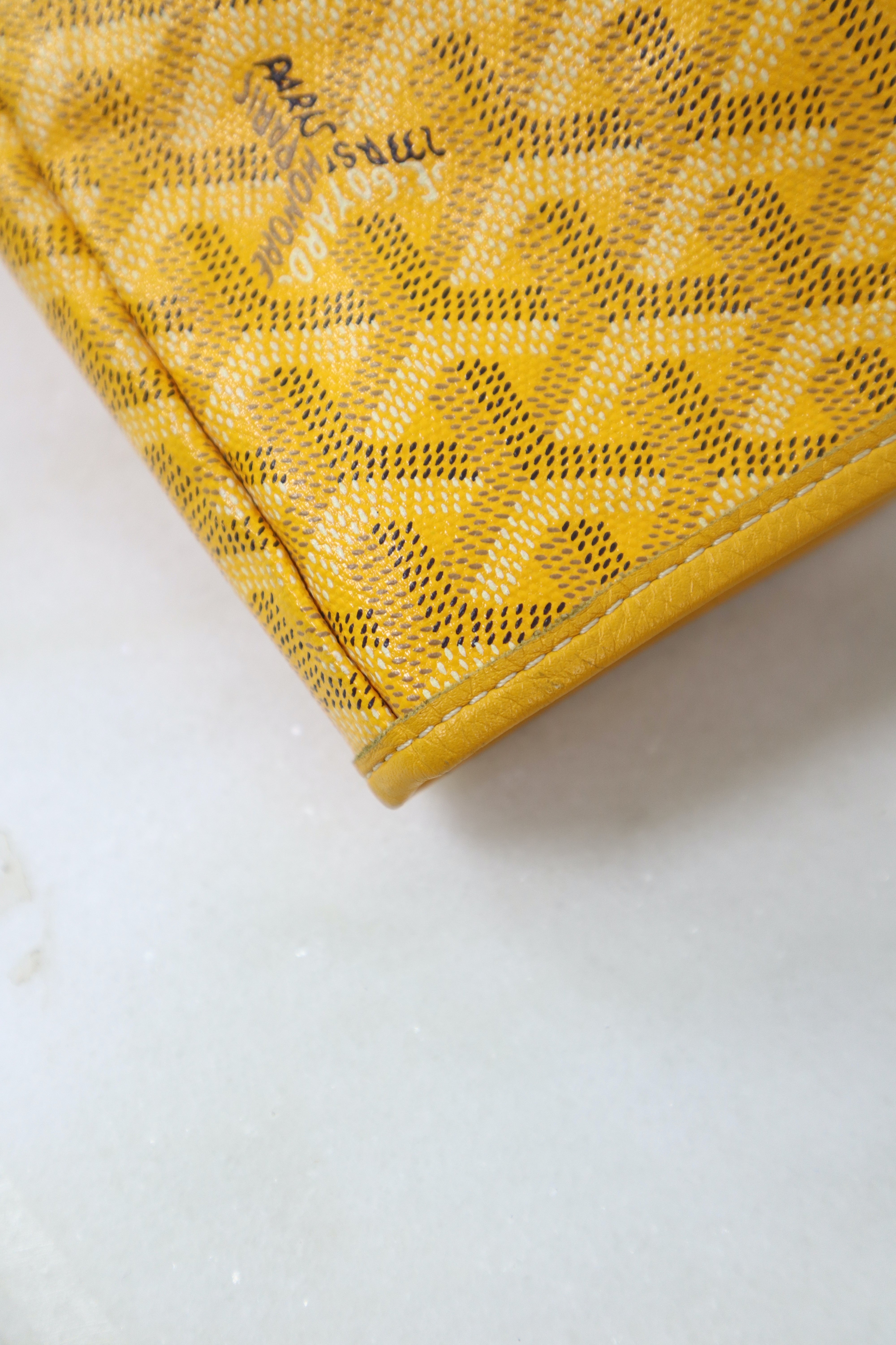 Goyard Yellow Saint Louis GM Bag W/ Pouch