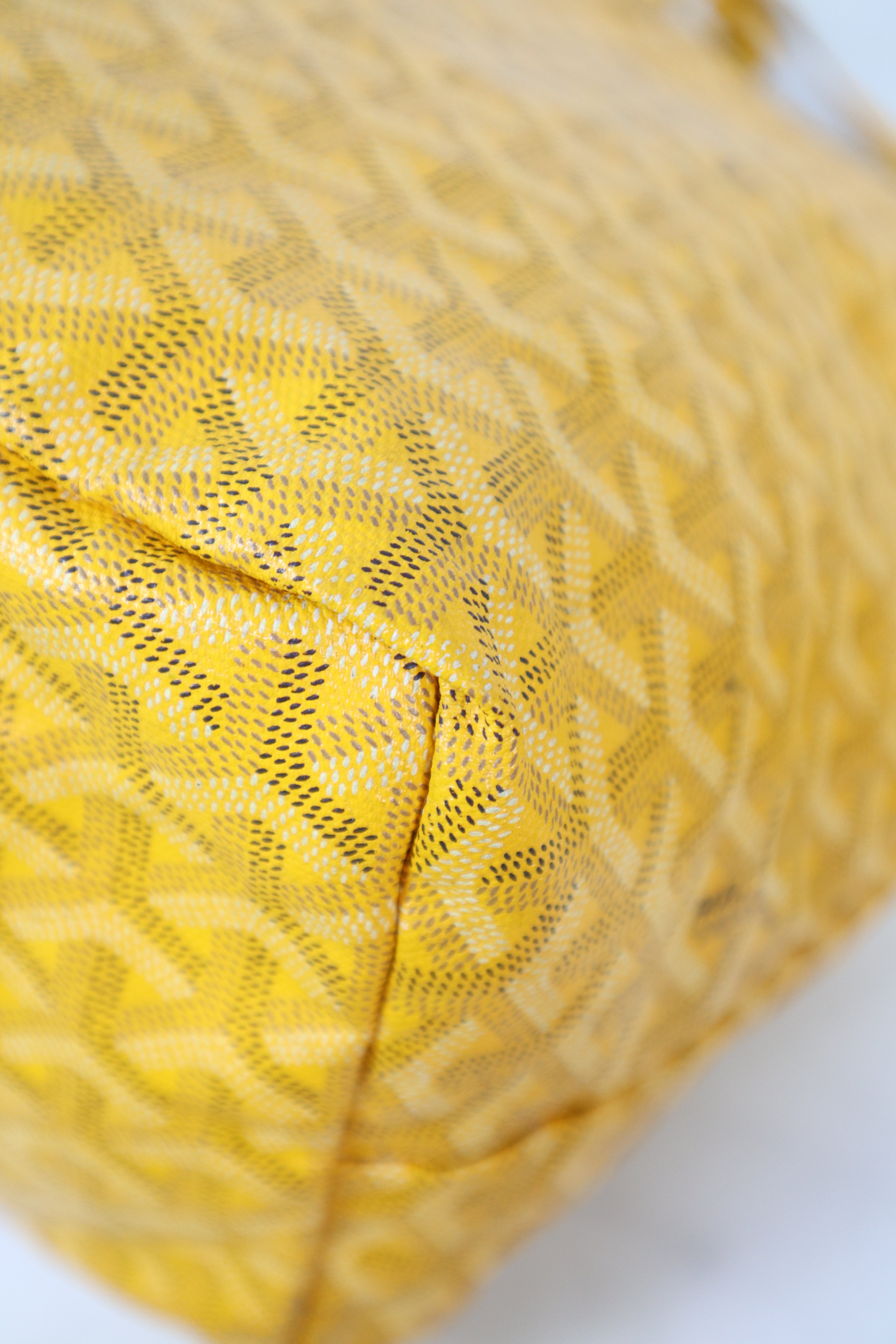 Goyard Yellow Saint Louis GM Bag W/ Pouch