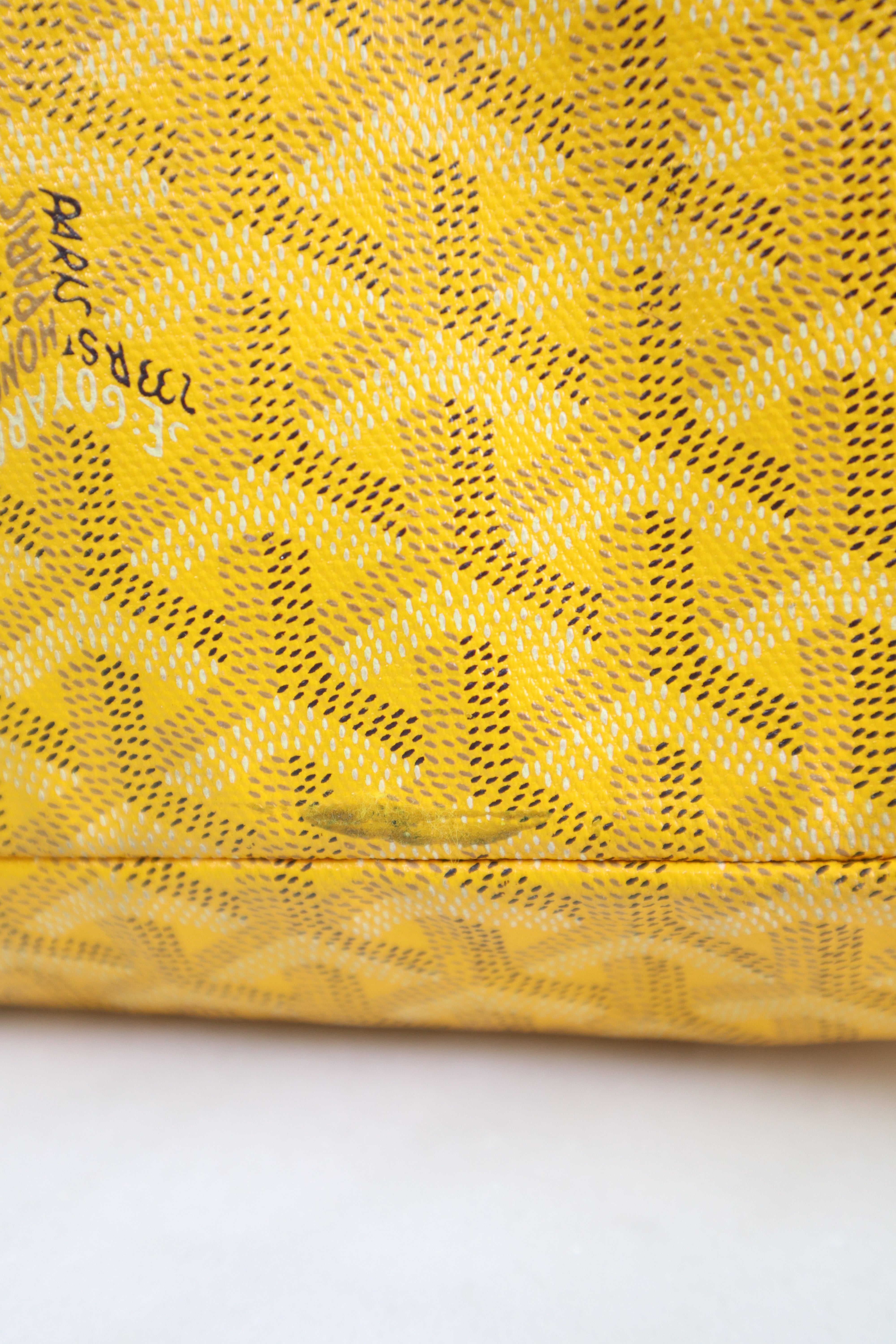 Goyard Yellow Saint Louis GM Bag W/ Pouch