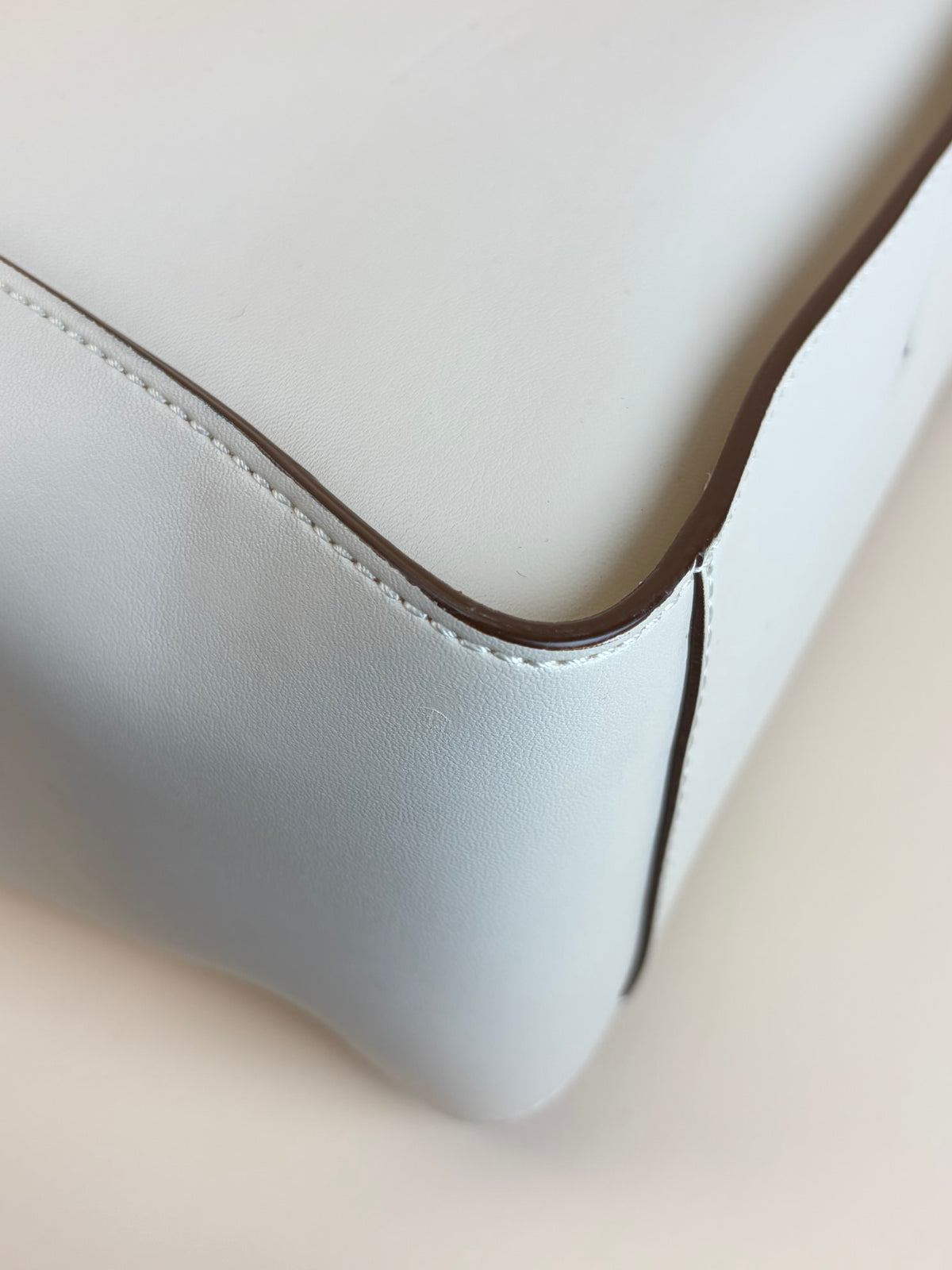 Stella Mccartney off white leather logo cross body