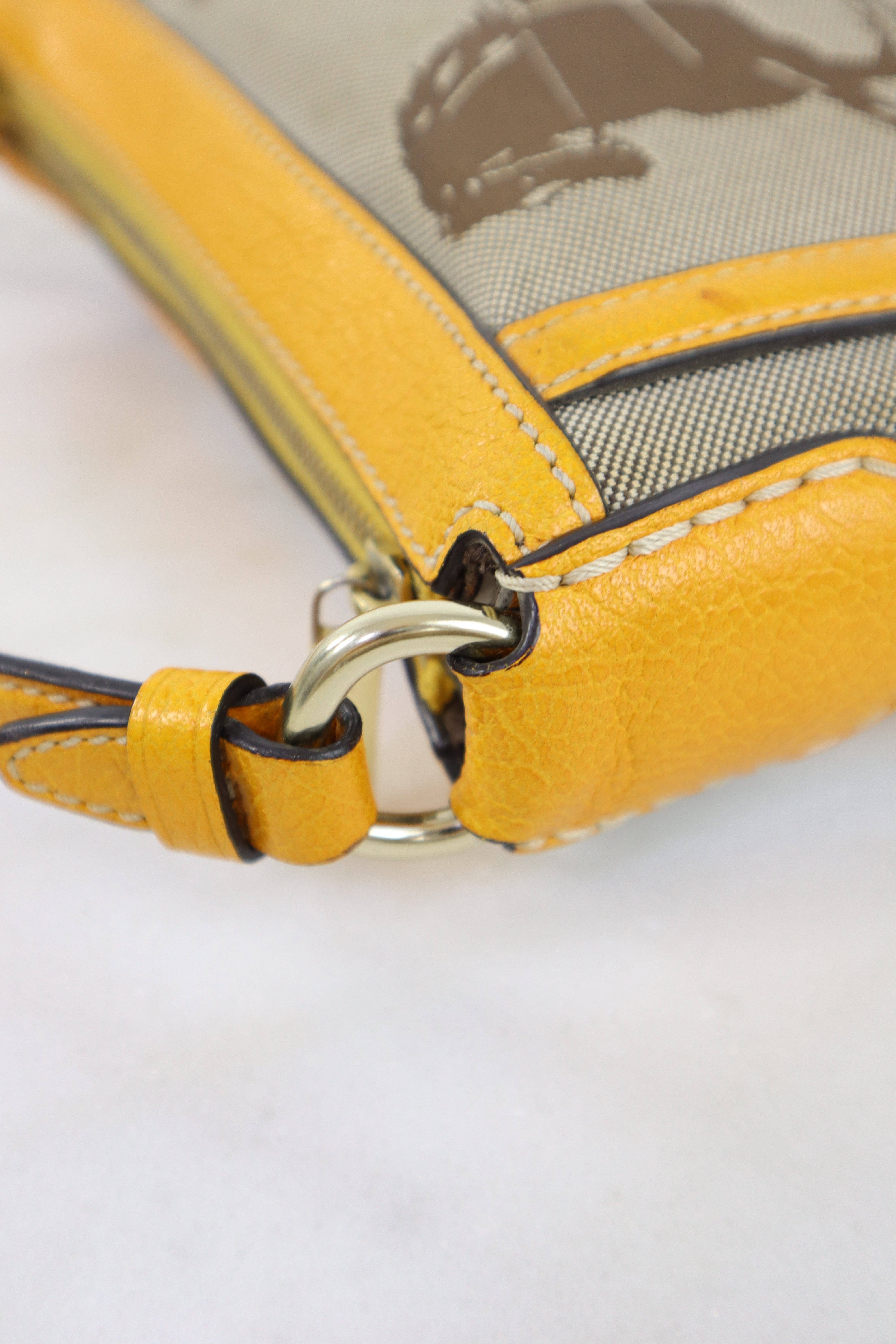 Celine Bicolor Celine Logo Shoulder Bag