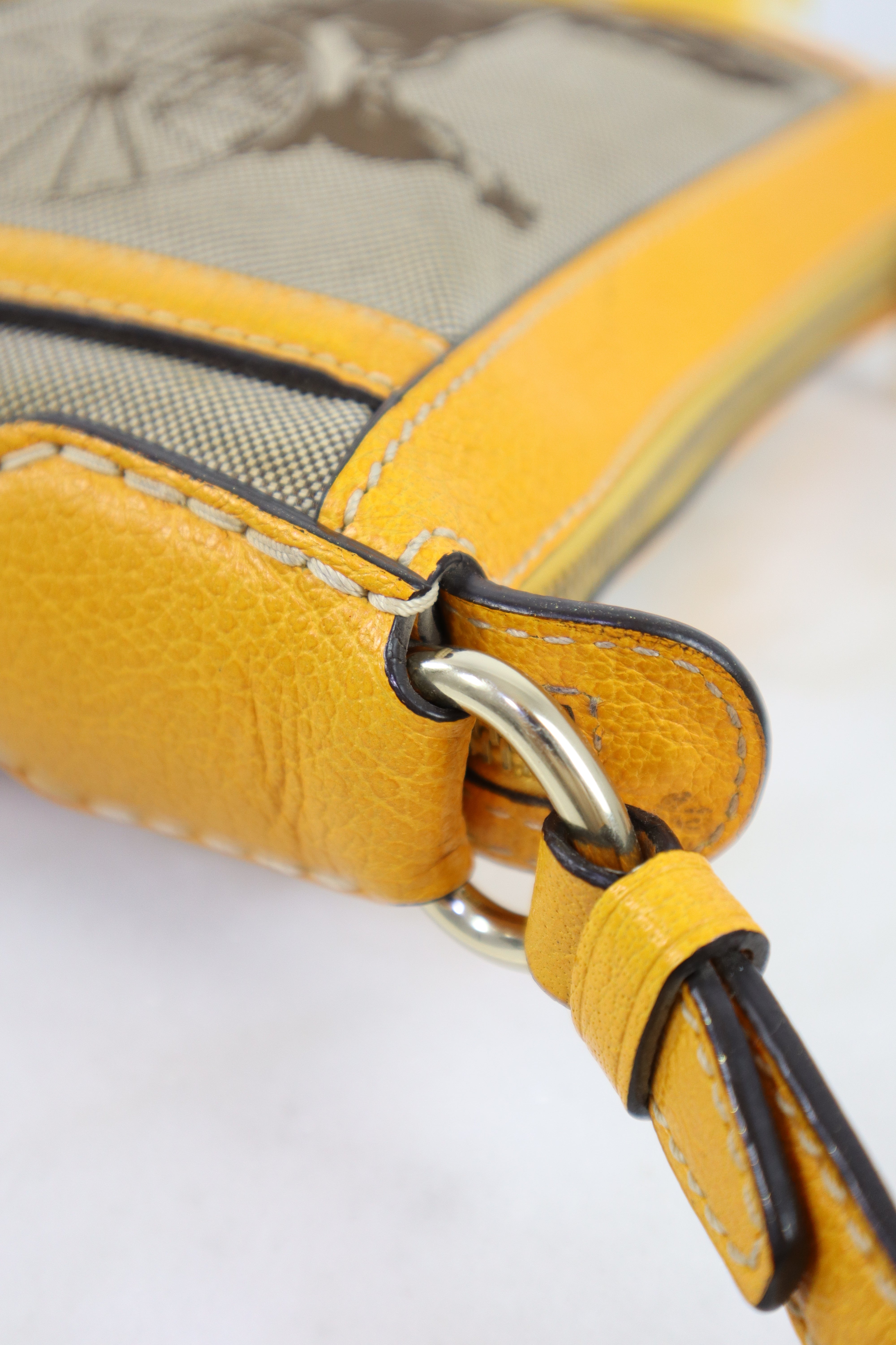 Celine Bicolor Celine Logo Shoulder Bag