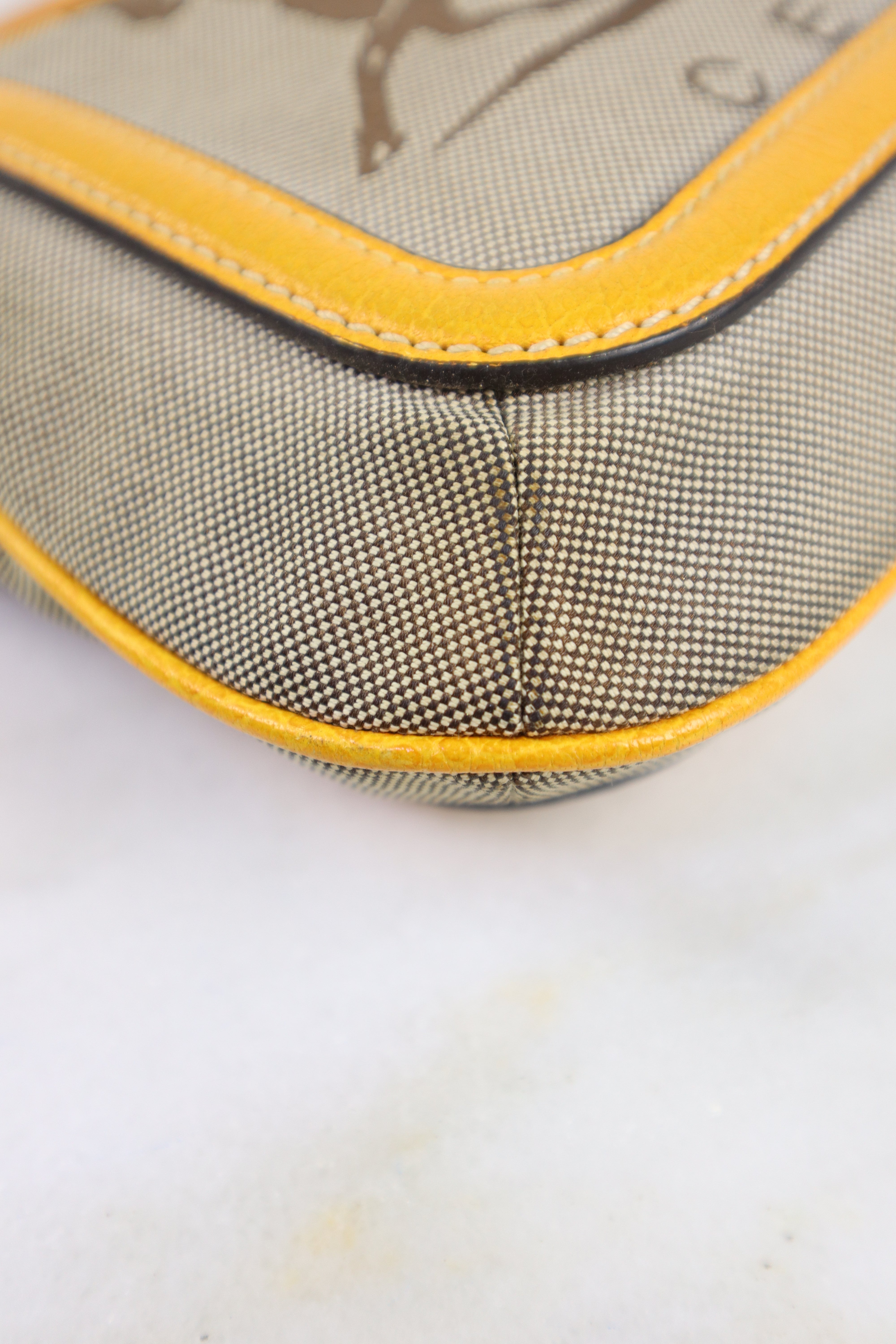 Celine Bicolor Celine Logo Shoulder Bag