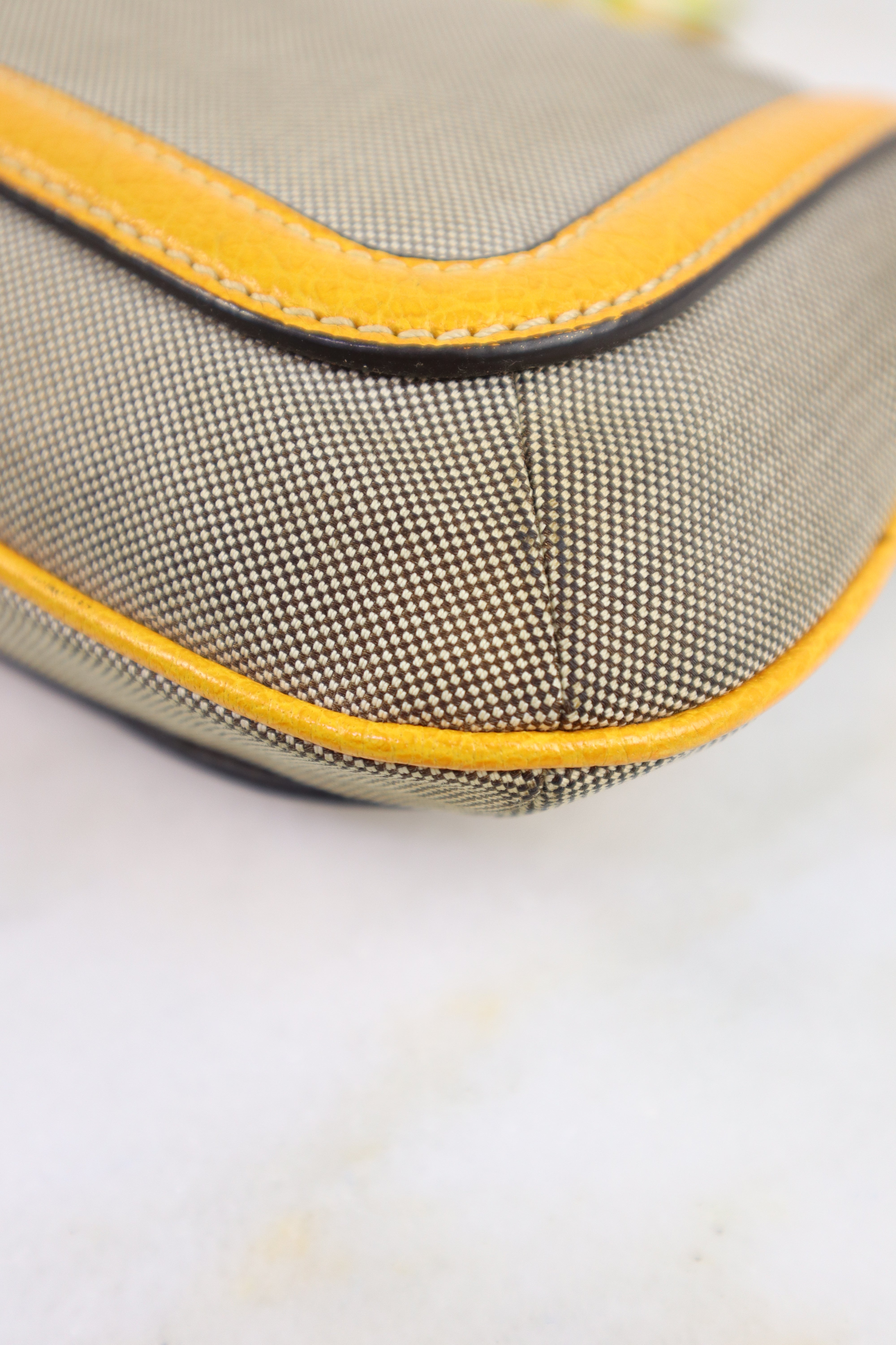 Celine Bicolor Celine Logo Shoulder Bag