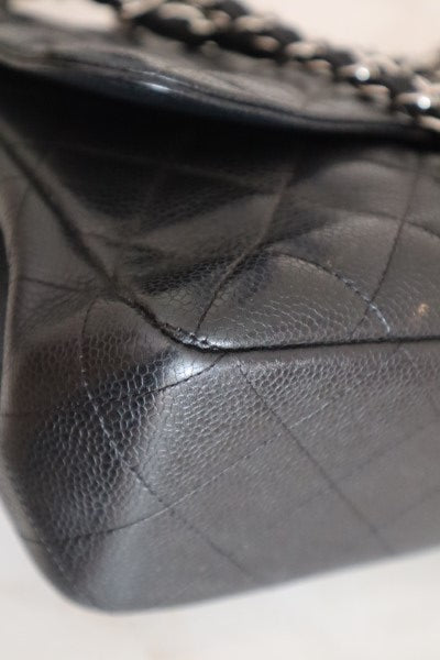 Chanel Black Classic jumbo Single Flap Bag-handbag-Chanel-The Closet Egypt