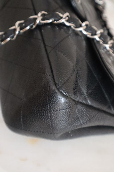 Chanel Black Classic jumbo Single Flap Bag-handbag-Chanel-The Closet Egypt