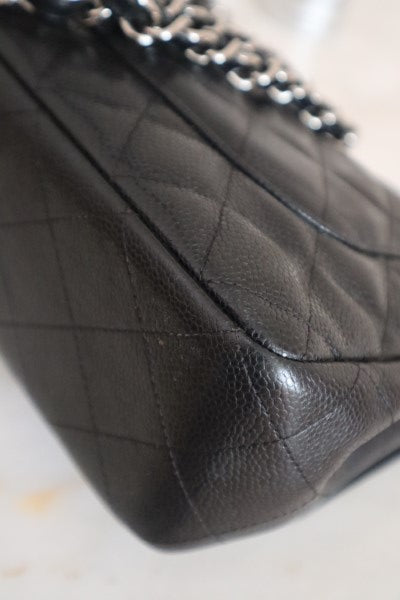 Chanel Black Classic jumbo Single Flap Bag-handbag-Chanel-The Closet Egypt