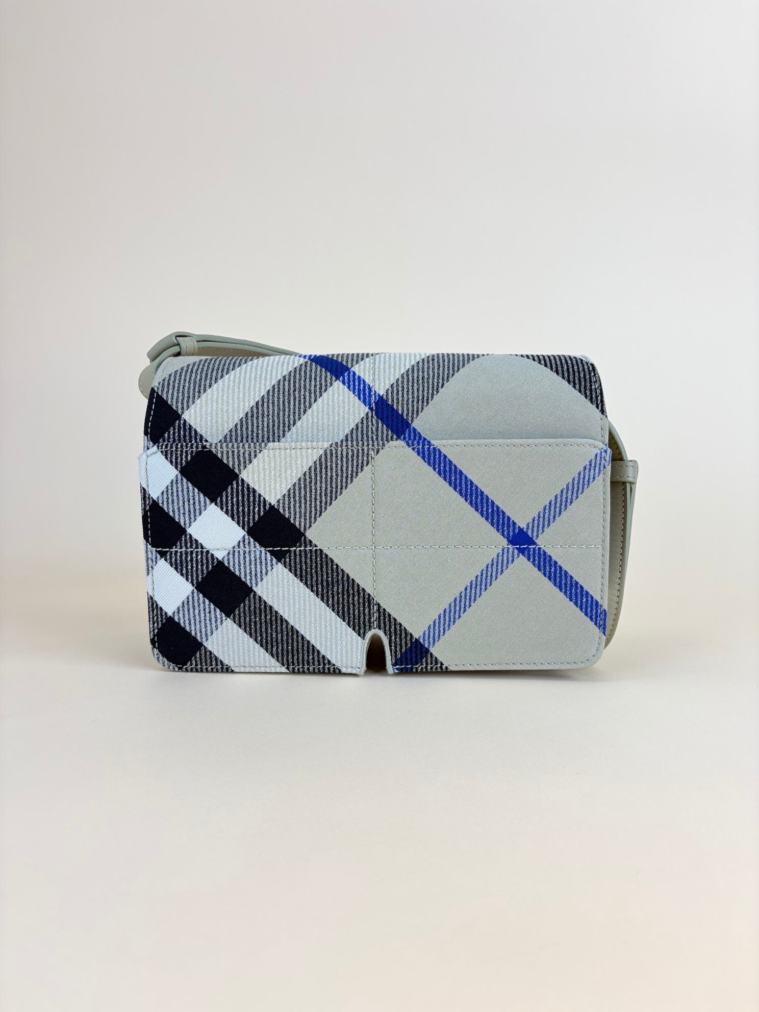 Burberry Grey Snip Check Shoulder Bag