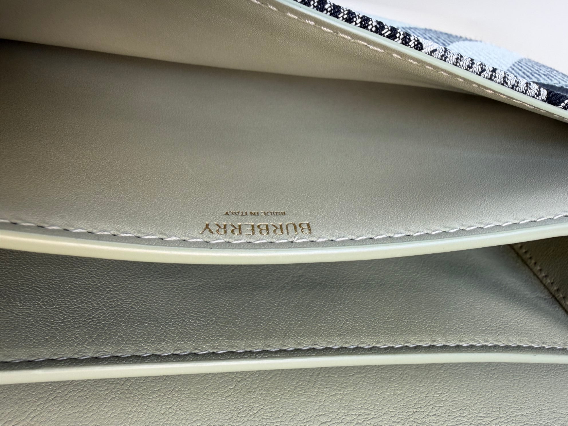 Burberry Grey Snip Check Shoulder Bag