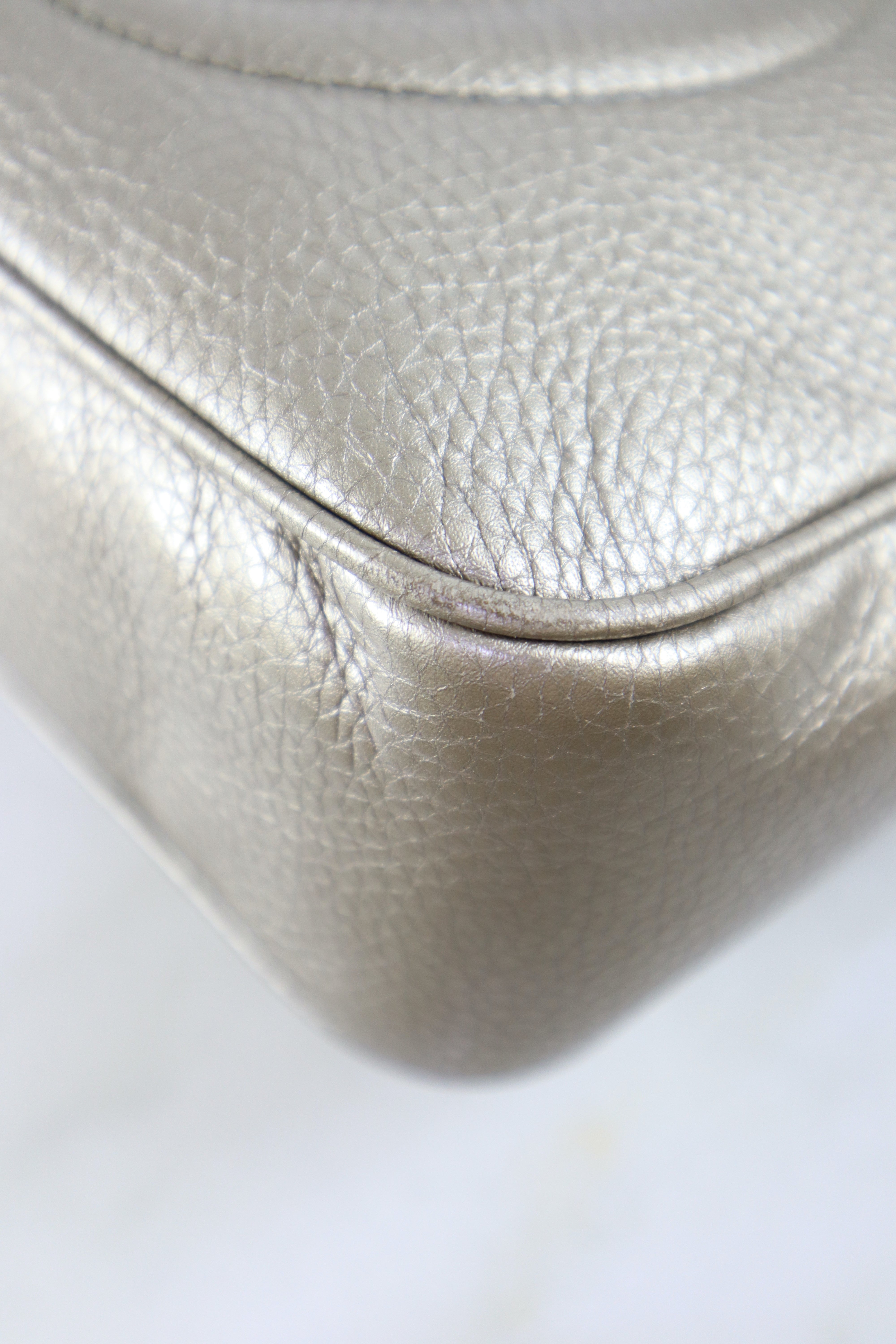 Gucci Metallic Gold Soho Camera Crossbody Bag