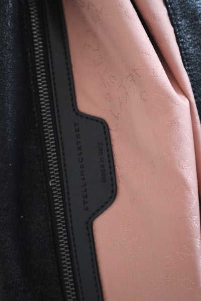 Stella Mccartney Black Falabella 3 Chains Foldover Tote Bag-handbag-Stella Mccartney-The Closet Egypt