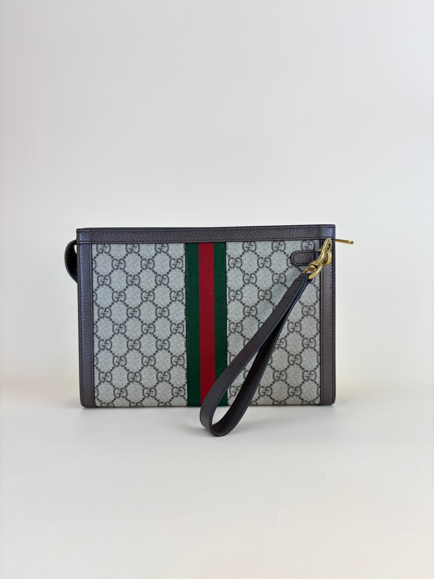 Gucci Ebony GG Supreme Ophidia Small Pouch