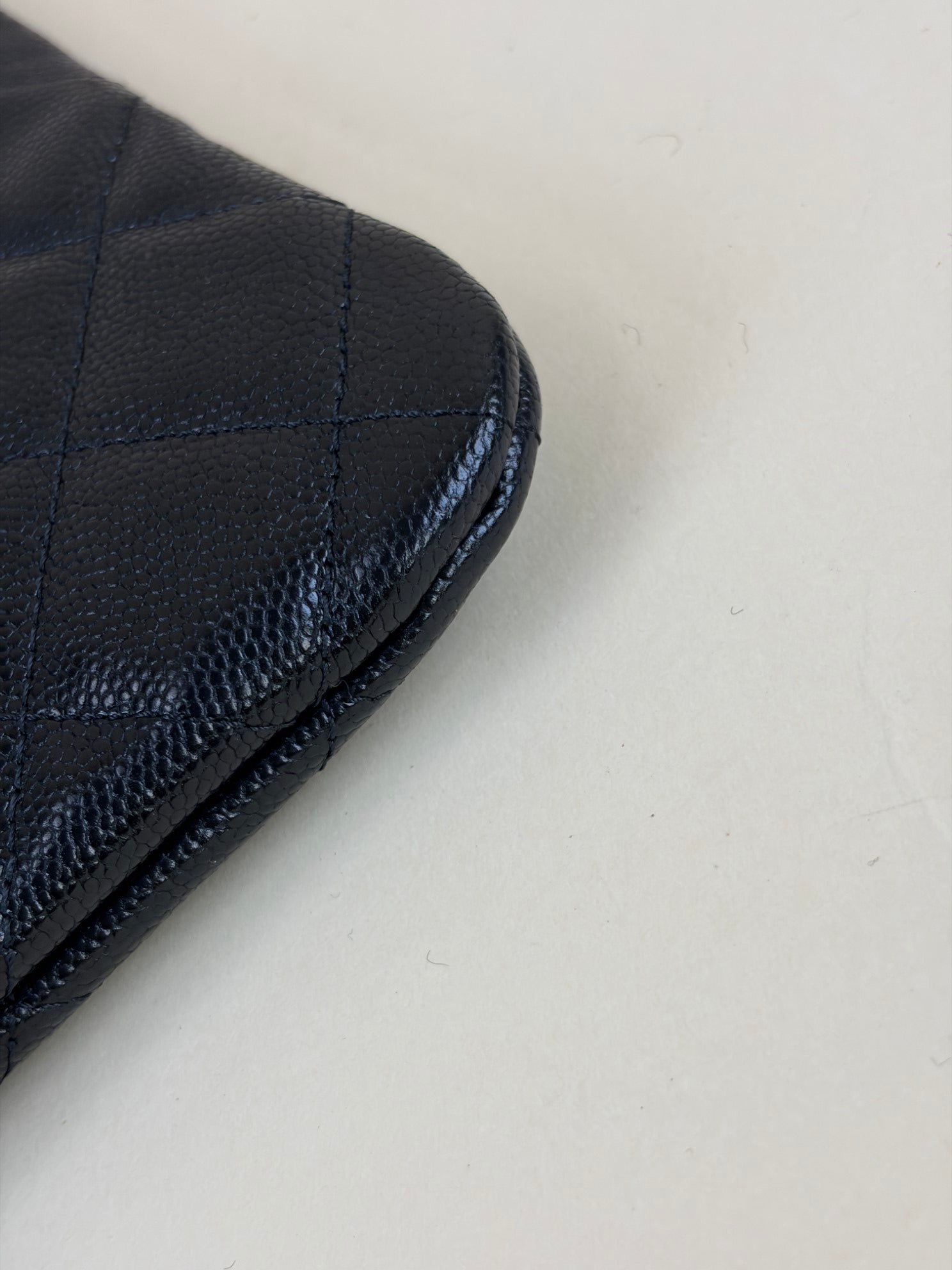 Chanel Black Classic Zip Medium Pouch