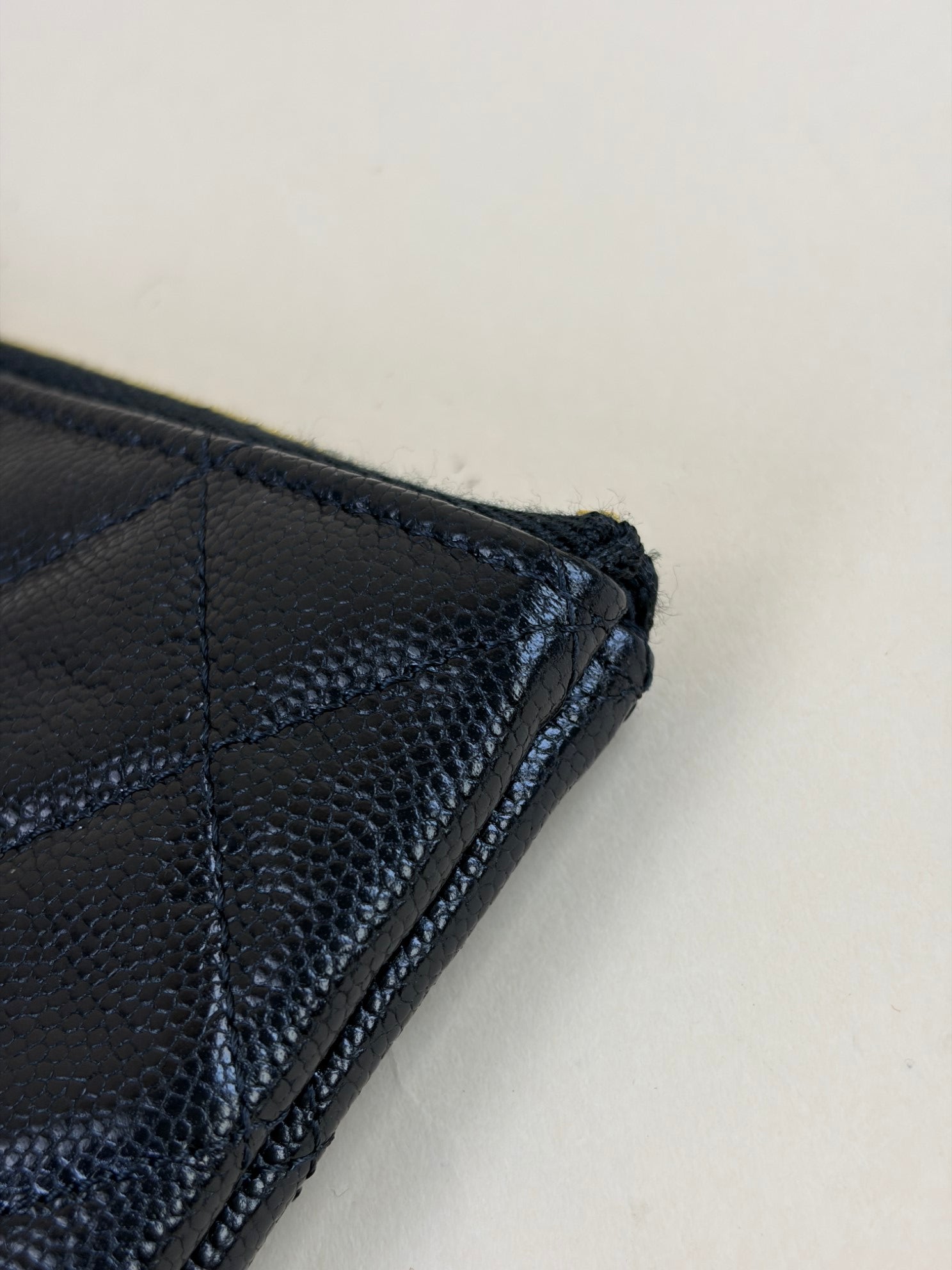 Chanel Black Classic Zip Medium Pouch