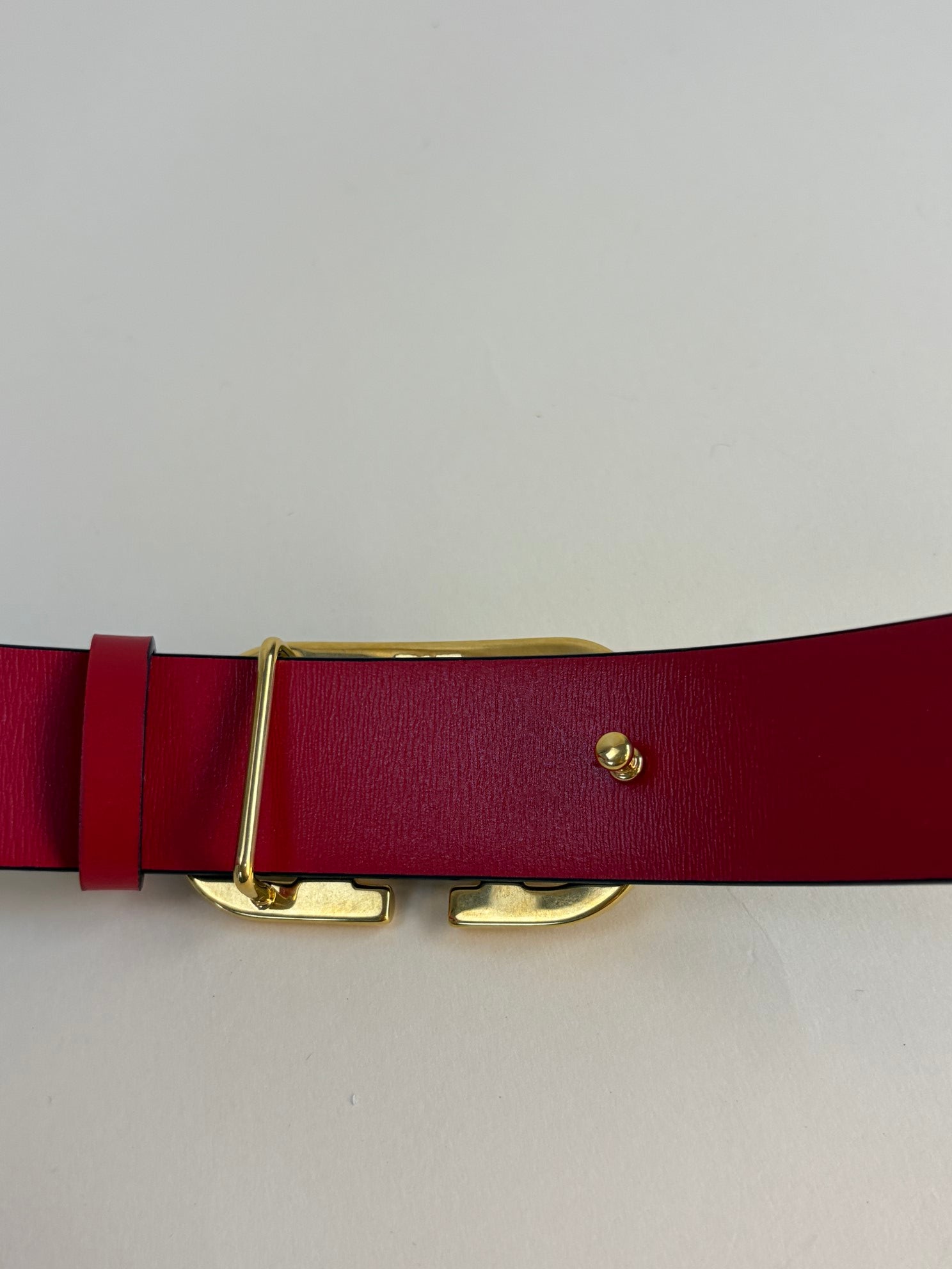 Valentino Black Vlogo Reversible Glossy 30mm Belt 36