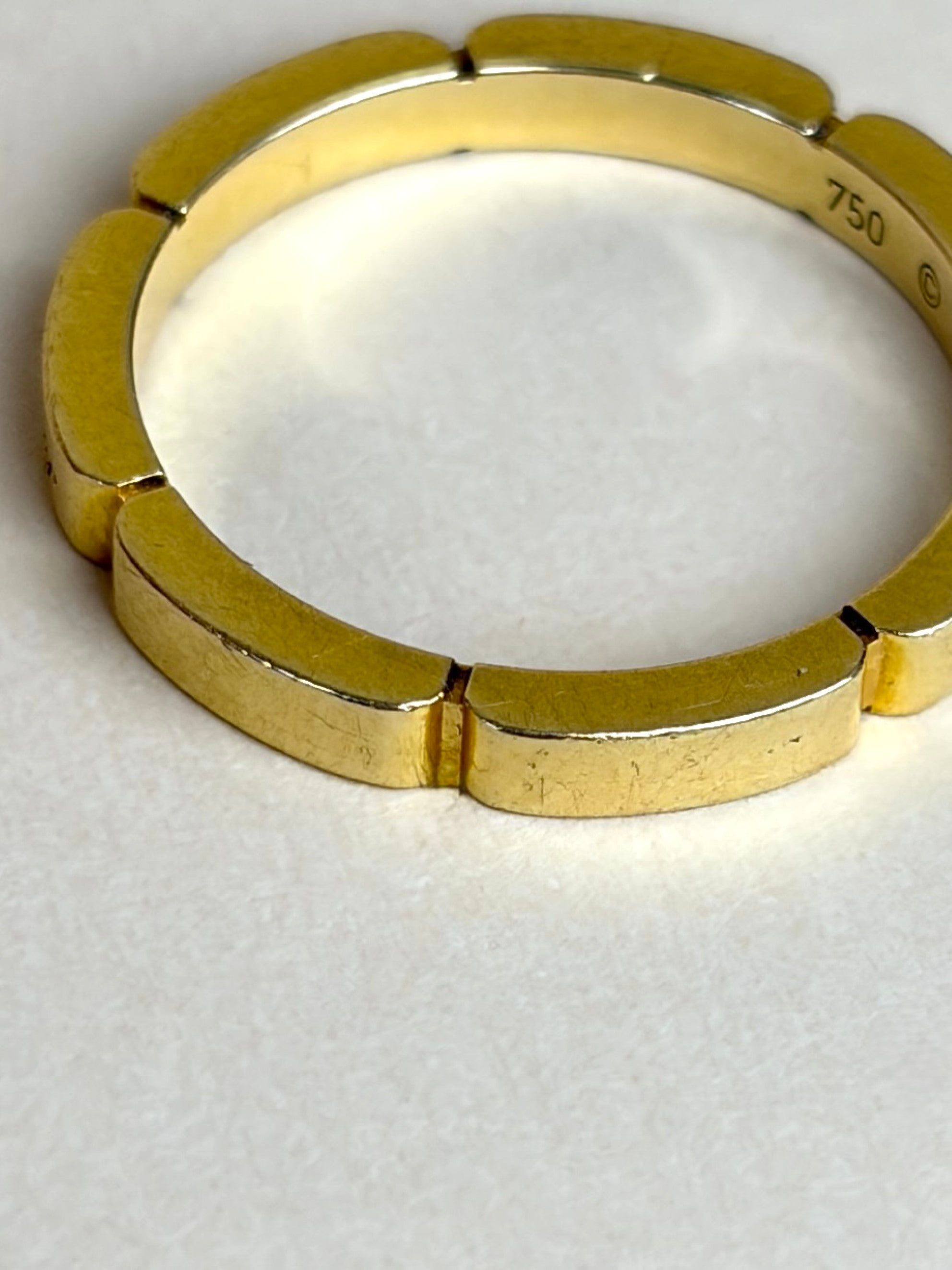 Cartier Moillon panther 18Kyellow Gold wedding band
