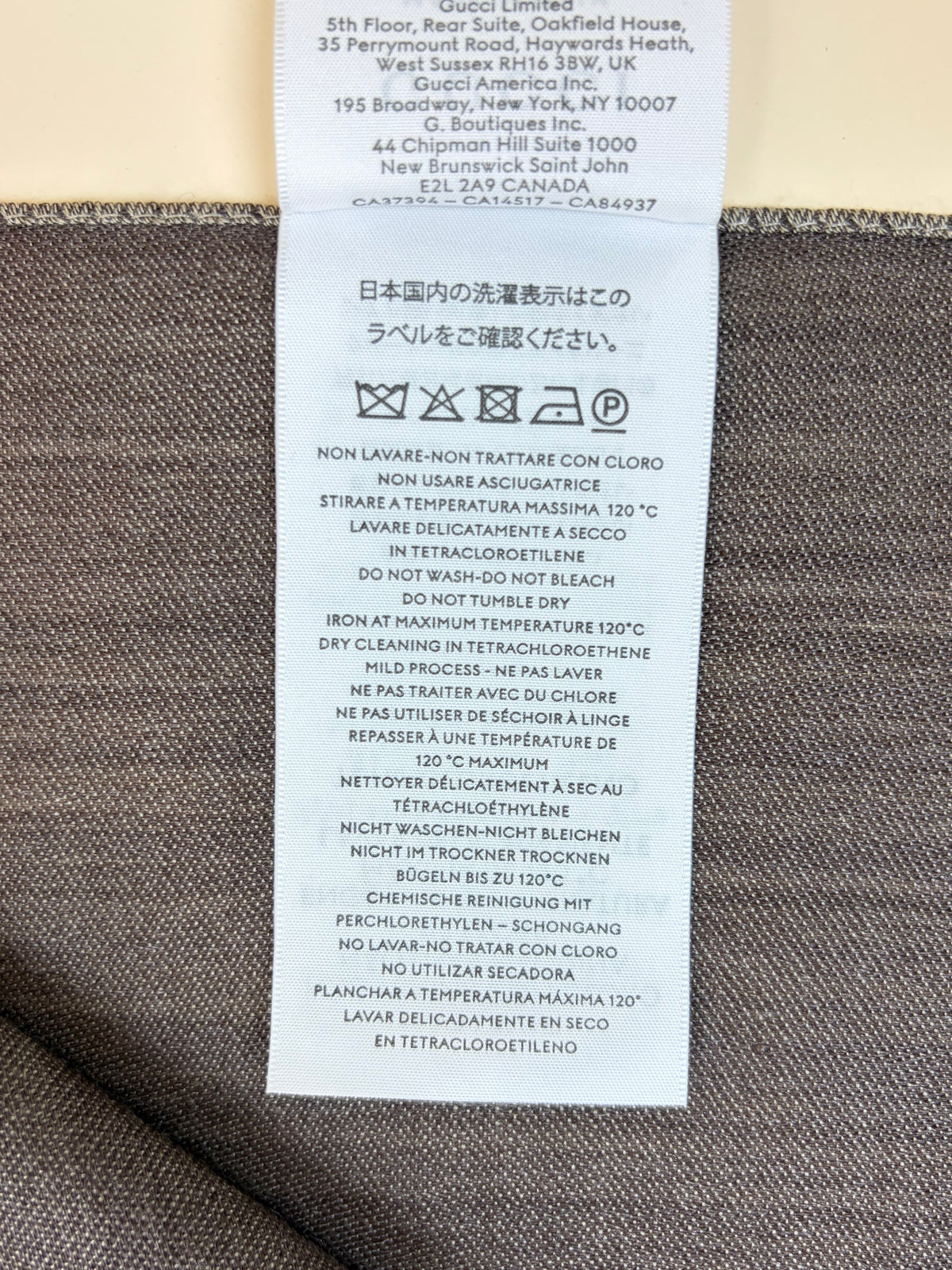 Gucci brown GG wool Scarf