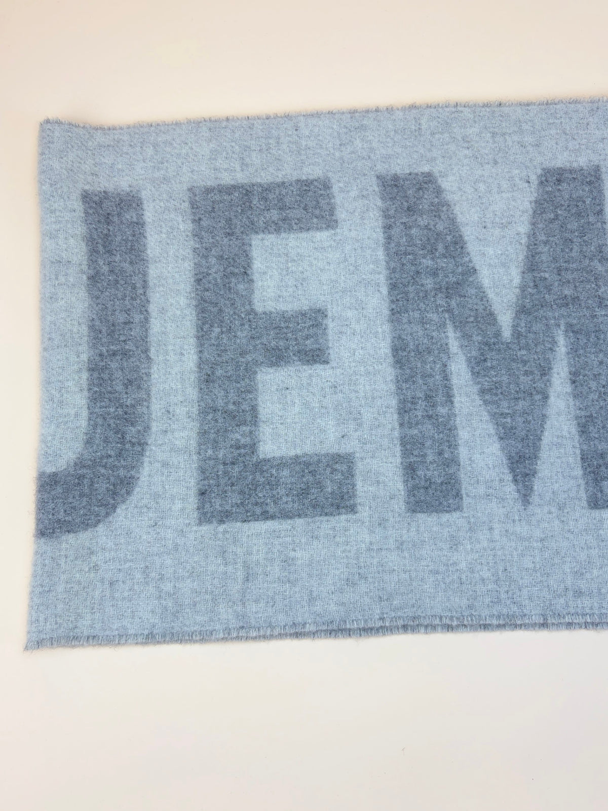 Jacquemus grey lcharpe Logo jacquard Wool Scarf