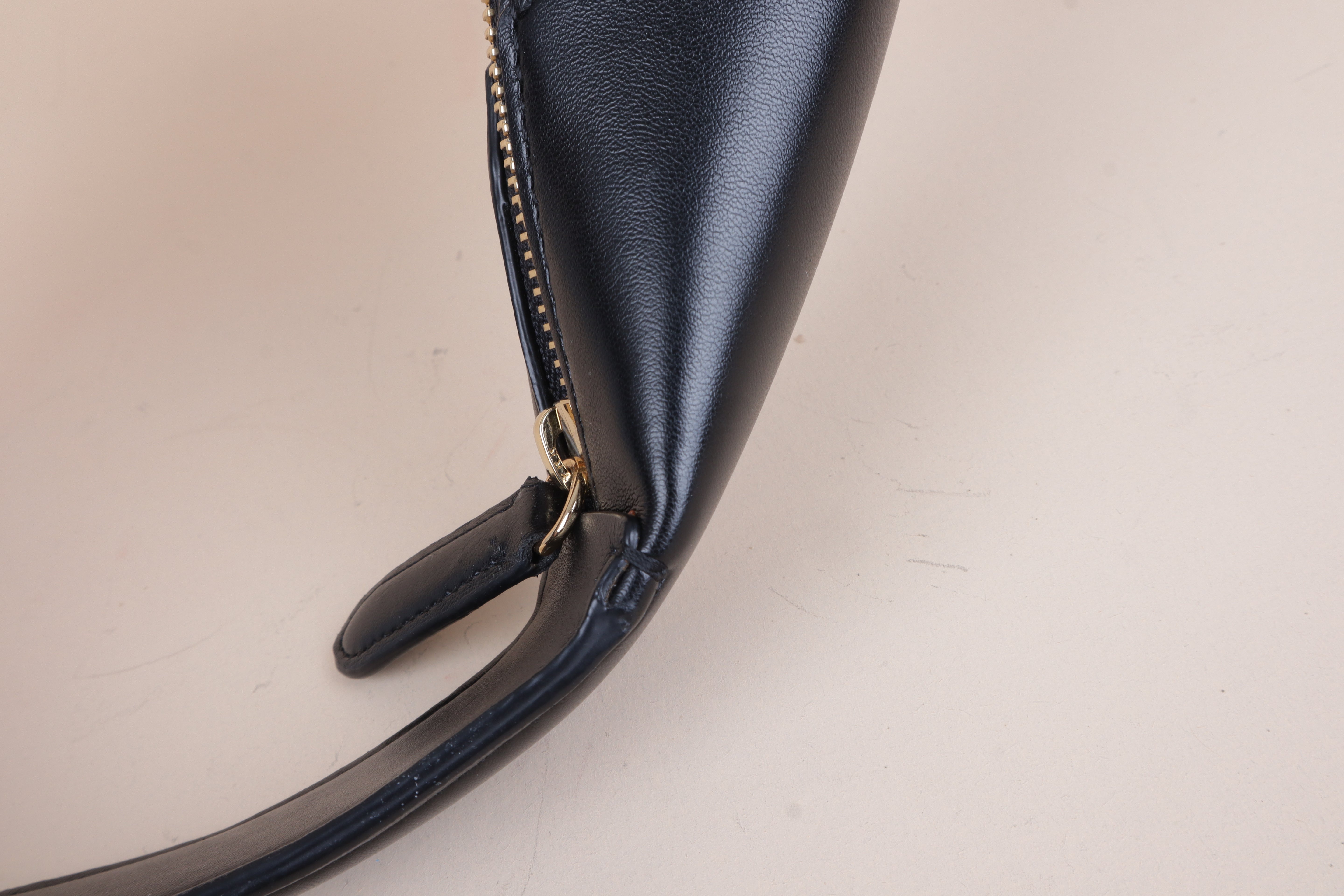 Stella Mccartney black HOPO LOGO-shoulder bag-Stella Mccartney-The Closet Egypt