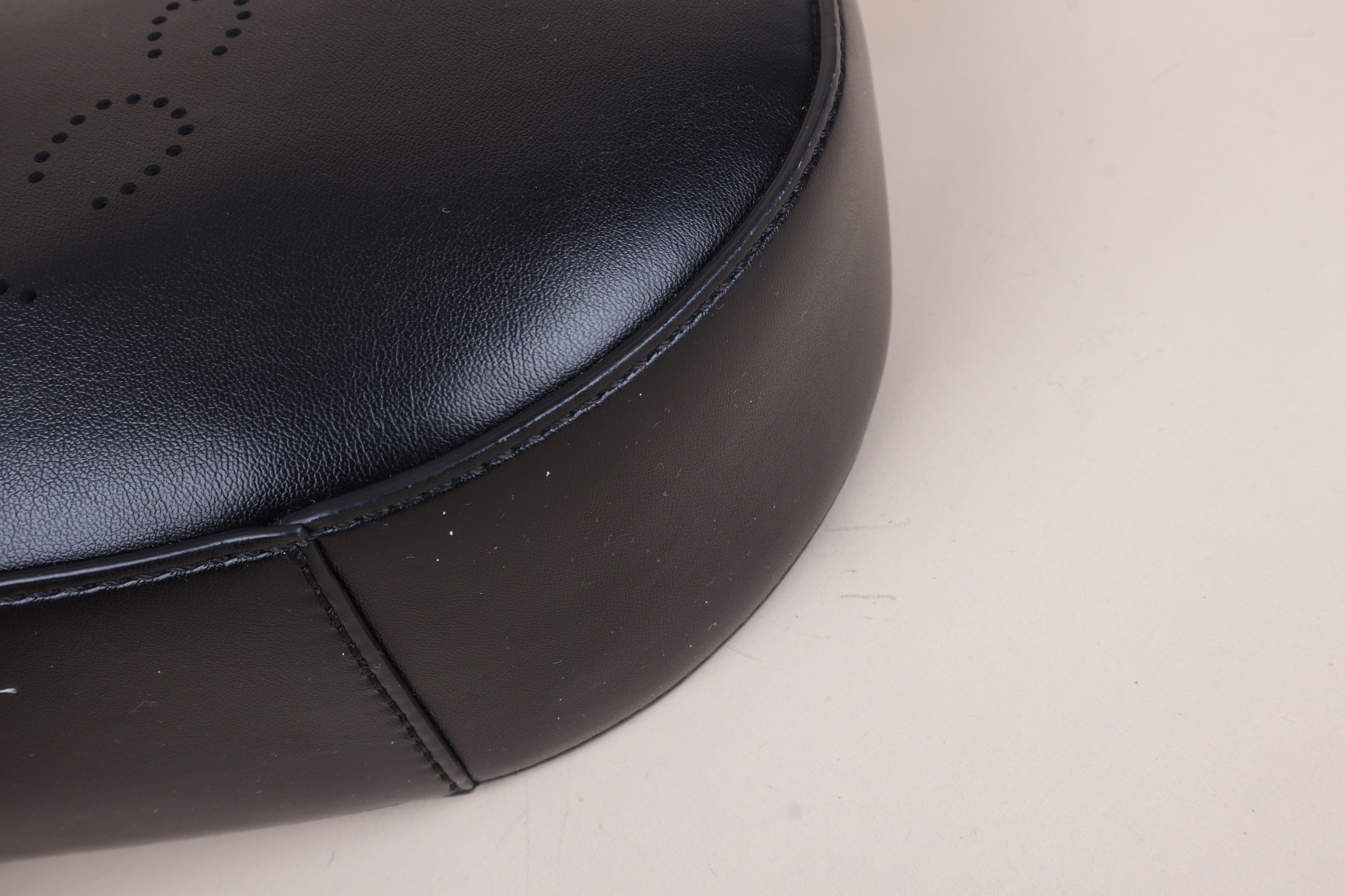 Stella Mccartney black HOPO LOGO-shoulder bag-Stella Mccartney-The Closet Egypt