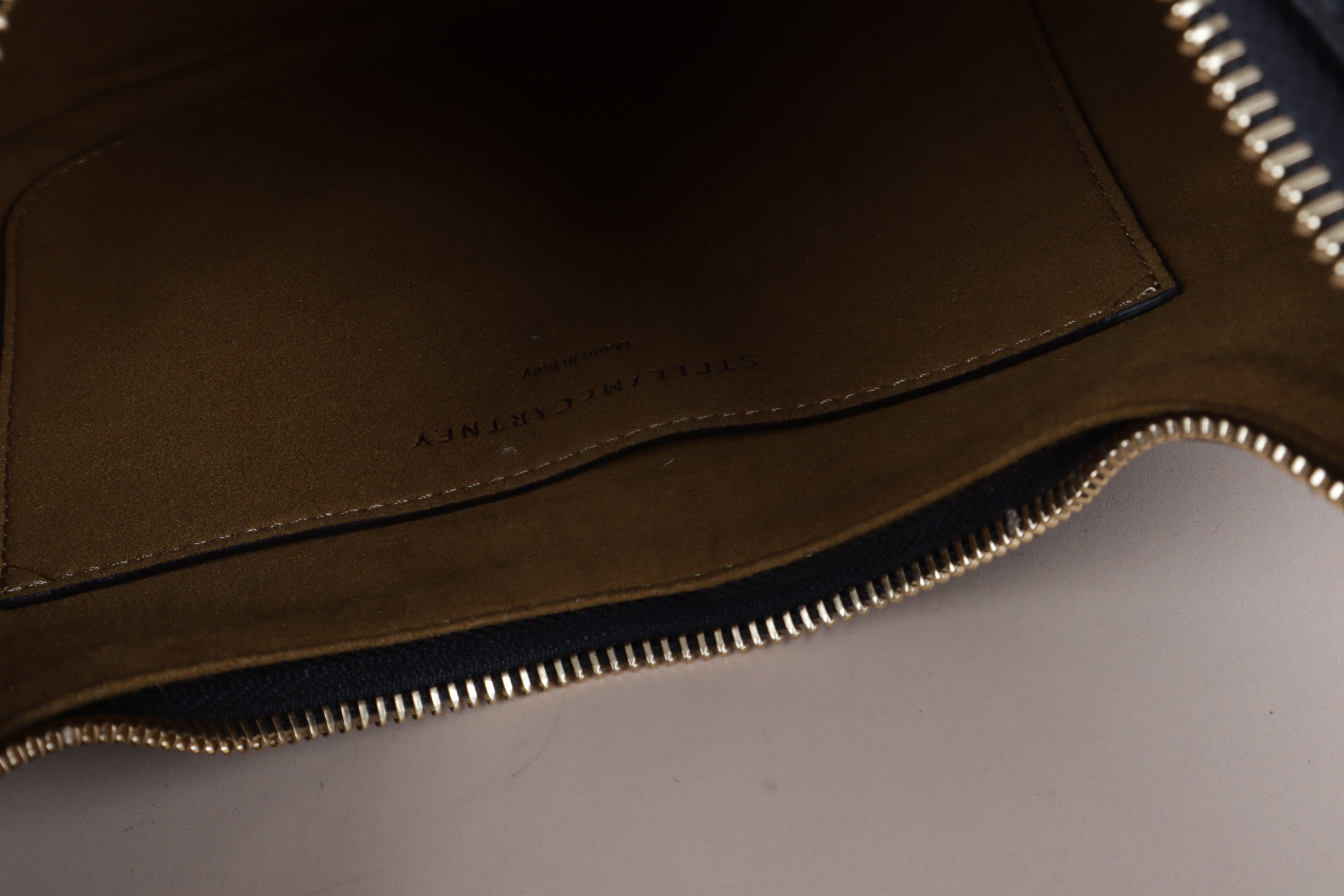 Stella Mccartney black HOPO LOGO-shoulder bag-Stella Mccartney-The Closet Egypt