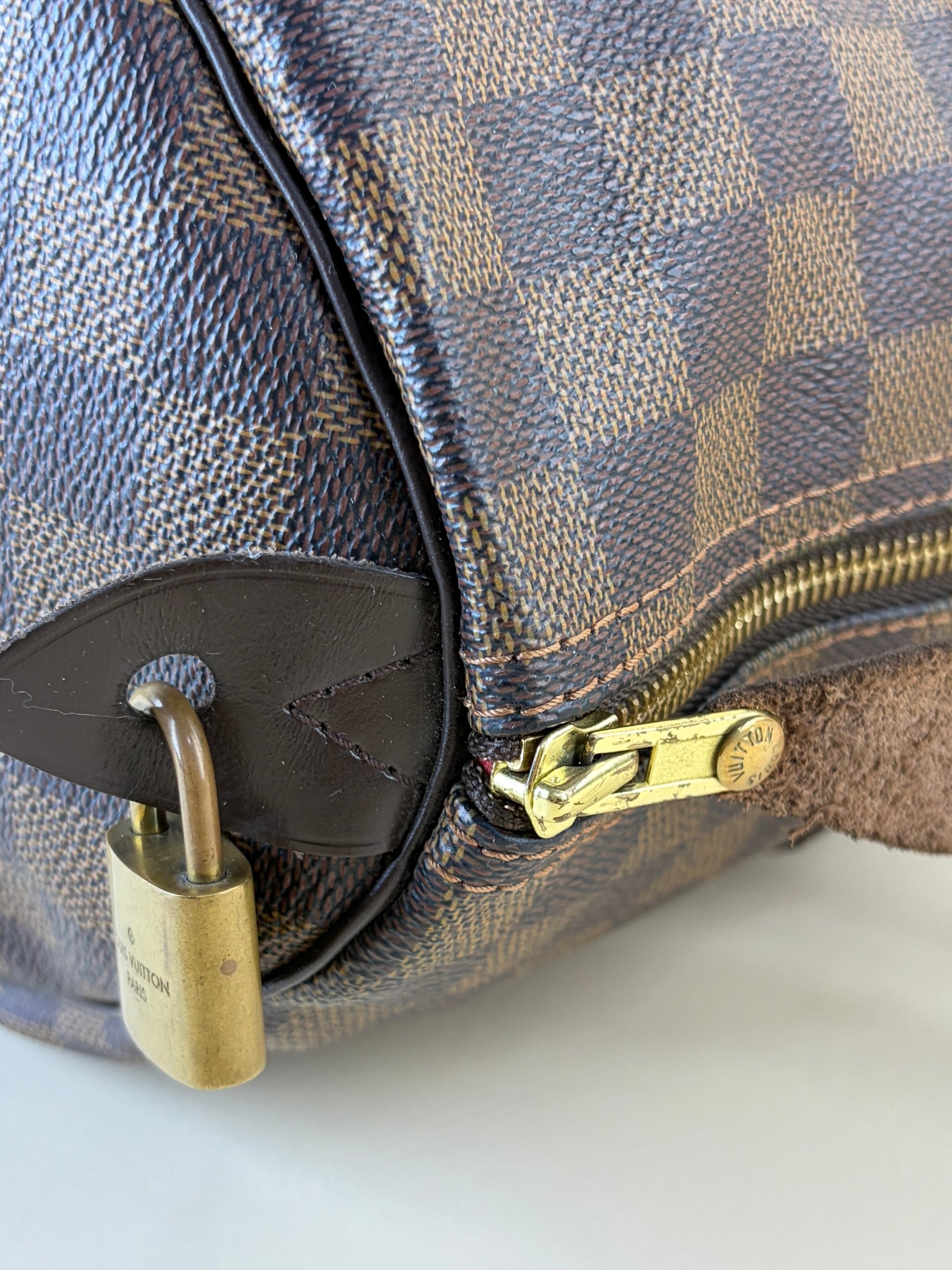 Louis Vuitton Damier Speedy Ebene canvas 35 Bag