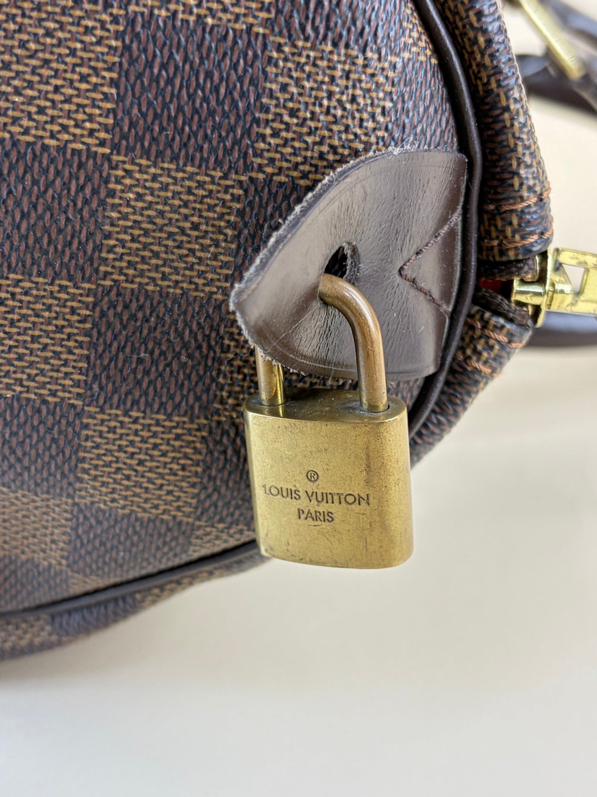 Louis Vuitton Damier Speedy Ebene canvas 35 Bag