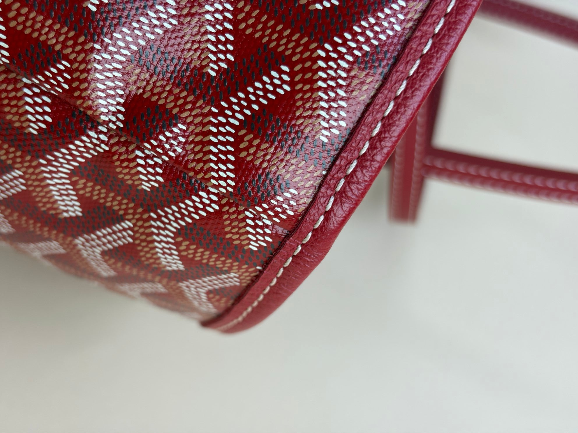 Goyard Red Goyardine Saint Louis PM Tote Bag